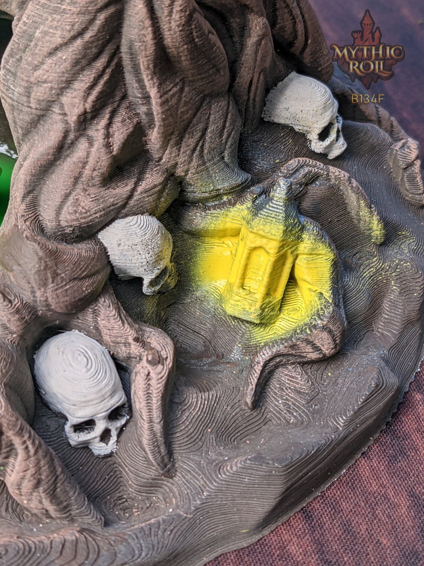 Mimic Terror Tree 3D Printed Dice Tower - Mythic Roll Collection by Unchained Games - Monsters and Nature Intertwined!