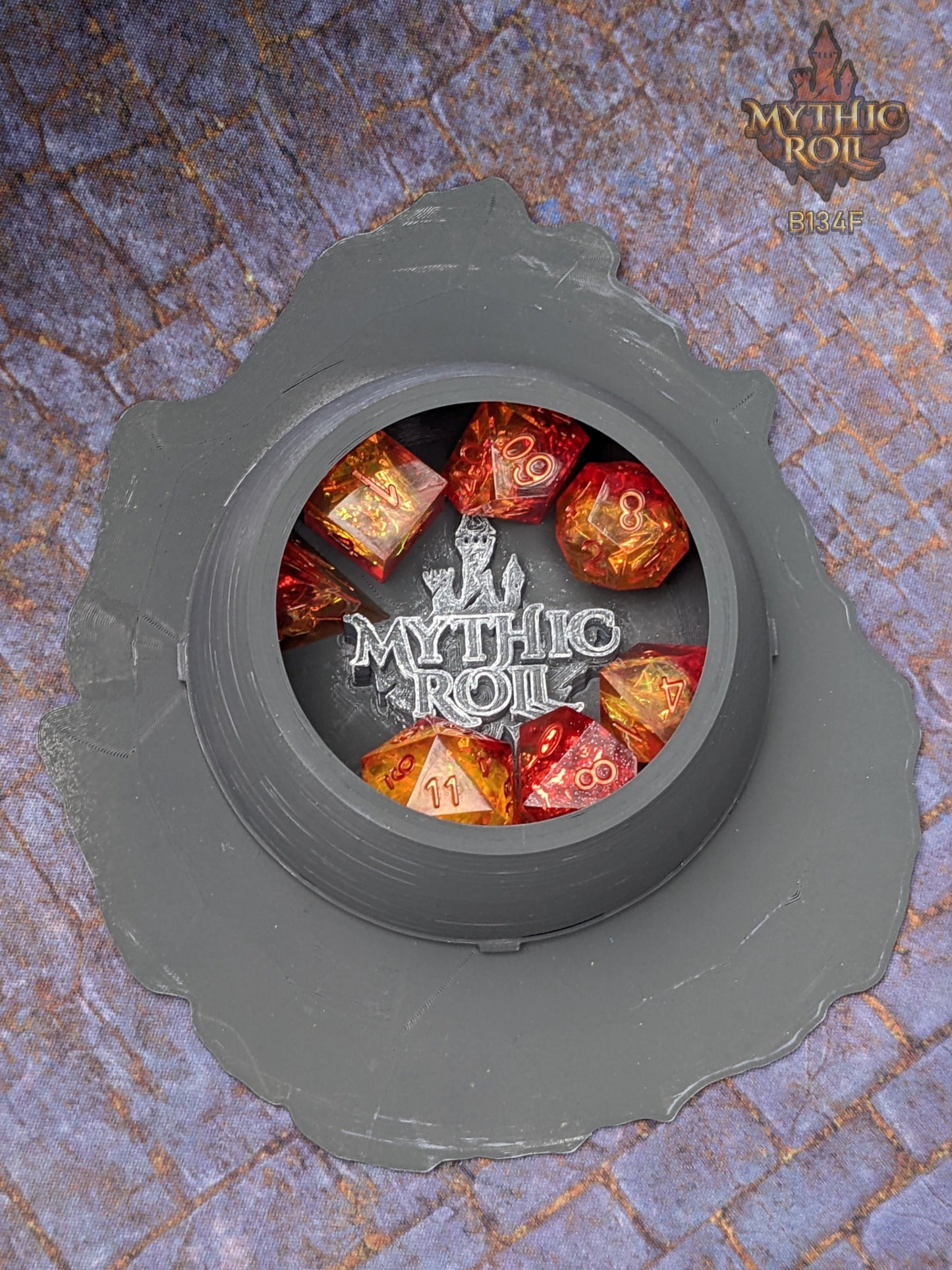 Dragon's Egg Nest 3D Printed Dice Jail - Unchained Games - Mythic Roll Collection - Guard Your Dice in Style!