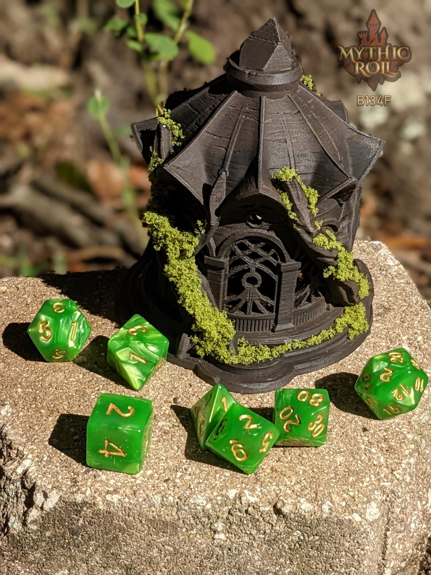 Elanor's Garden 3D Printed Dice Jail | RPG Dice Vault | D20 Storage Box | Player Gift - Mythic Roll Collection by Unchained Games.