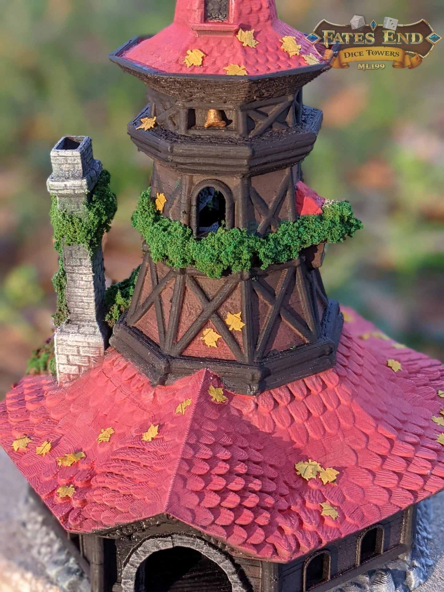 Bard Class 3D Printed RPG Dice Tower - Fate's End Collection - Serenade the Dice Gods with Melodious Rolls and Tales of Epic Adventures.