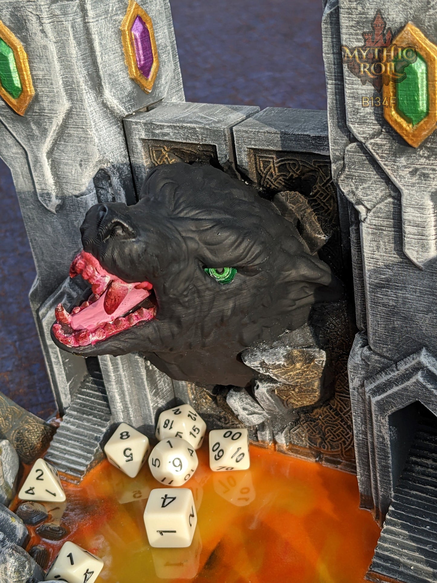 Gates of Valhalla 3D Printed Viking Dice Tower - Mythic Roll Collection by Unchained Games - Unleash the Fury of Ragnarok!