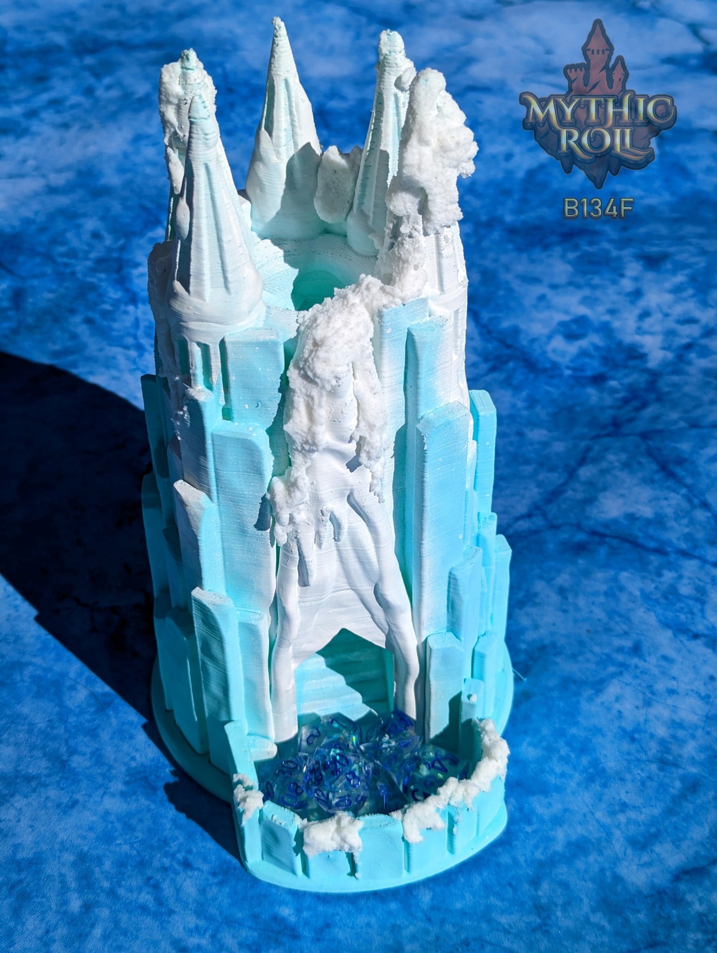 Frost Giant 3D Printed Dice Tower - Mythic Roll Collection by Unchained Games - Unleash the Frozen Might of the Frost Giants!