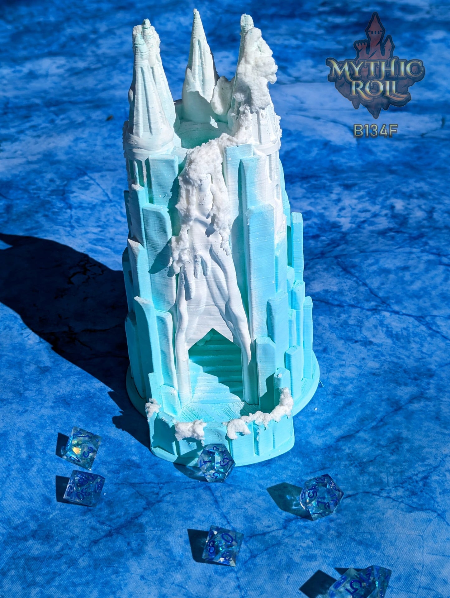 Frost Giant 3D Printed Dice Tower - Mythic Roll Collection by Unchained Games - Unleash the Frozen Might of the Frost Giants!