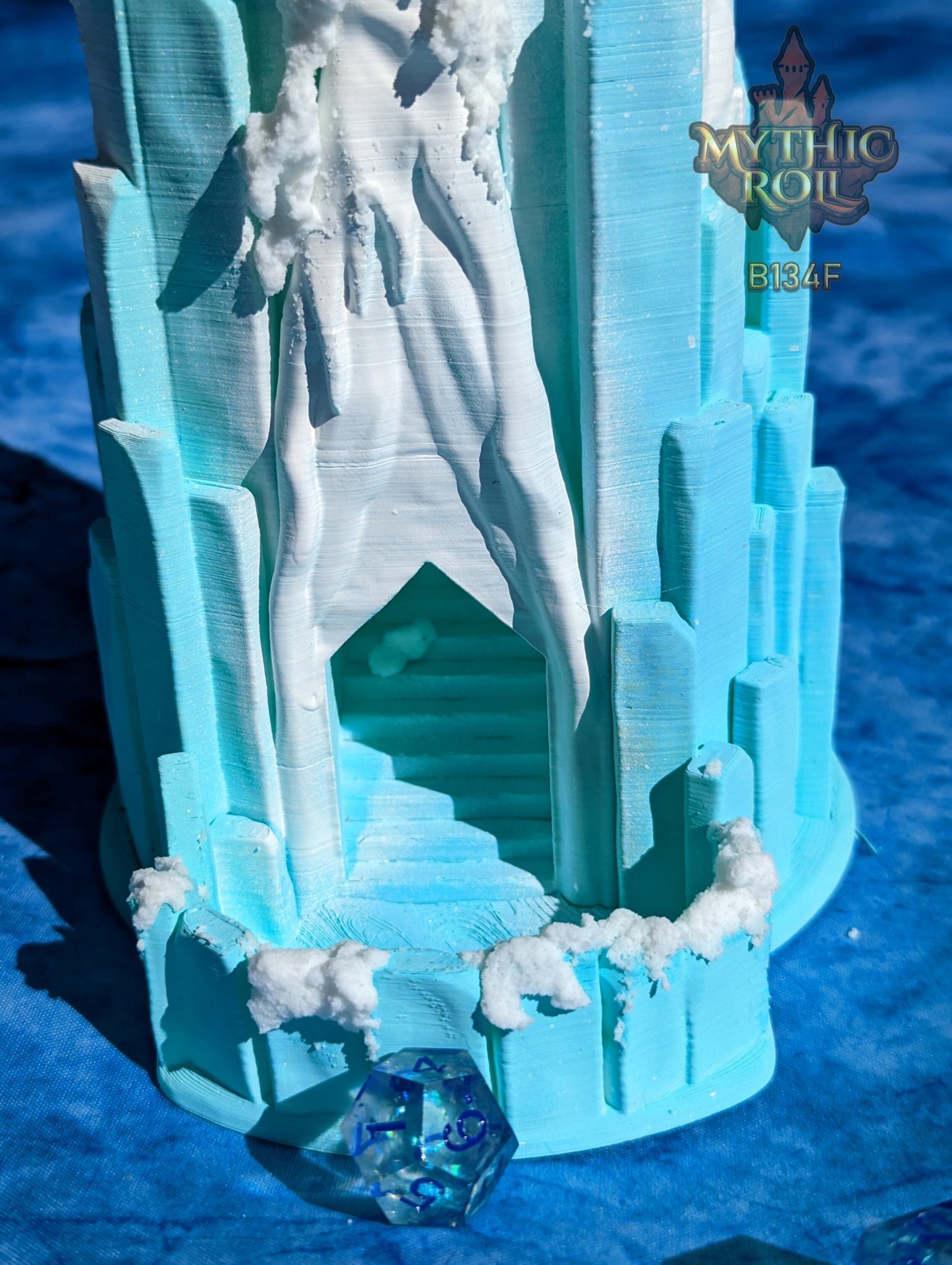 Frost Giant 3D Printed Dice Tower - Mythic Roll Collection by Unchained Games - Unleash the Frozen Might of the Frost Giants!