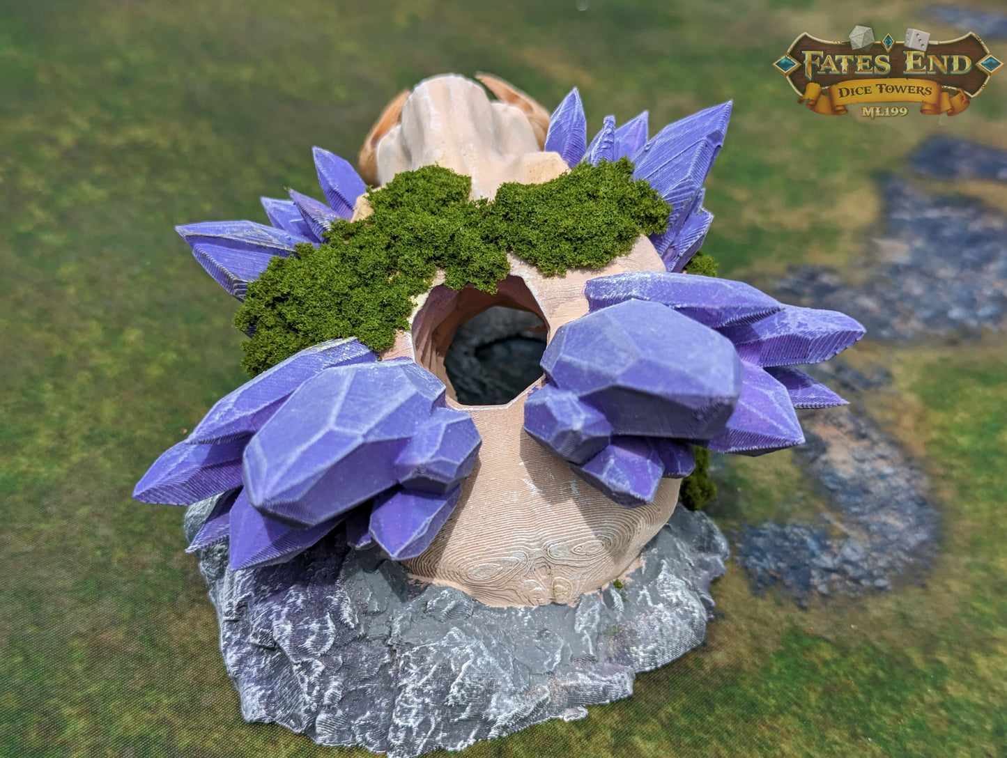 Warlock's Skull Demon Slayer 3D Printed Dice Tower-Fate's End Collection - Tabletop RPG Gaming Fantasy Cosplay - Conjure Epic Rolls!