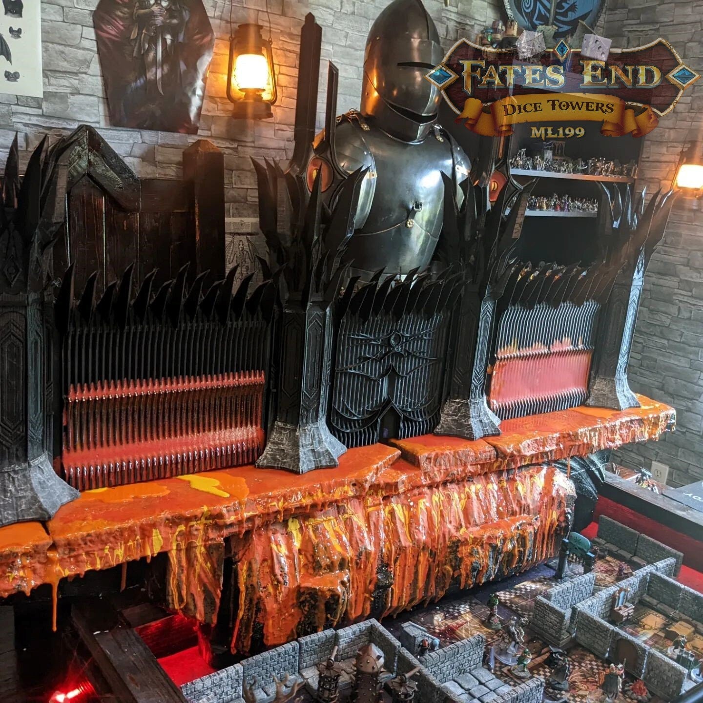 Dungeon Master Screen/Game Master Screen- Necro Lord Lich -Fate's End Collection