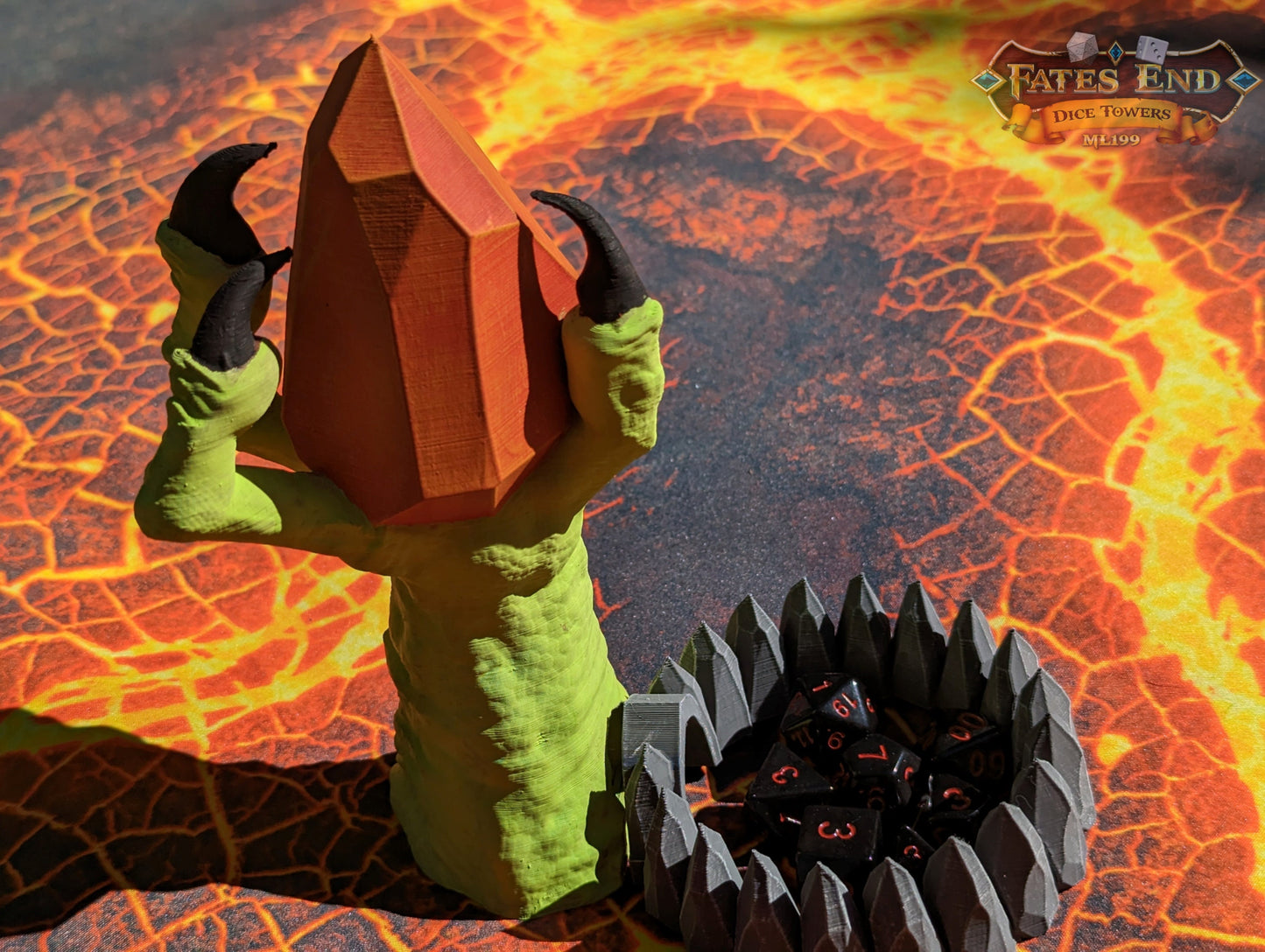 Claw of Fate 3D Printed Dice Tower- Fate's End Collection - Grasp Your Destiny with the Ferocity of Legends!