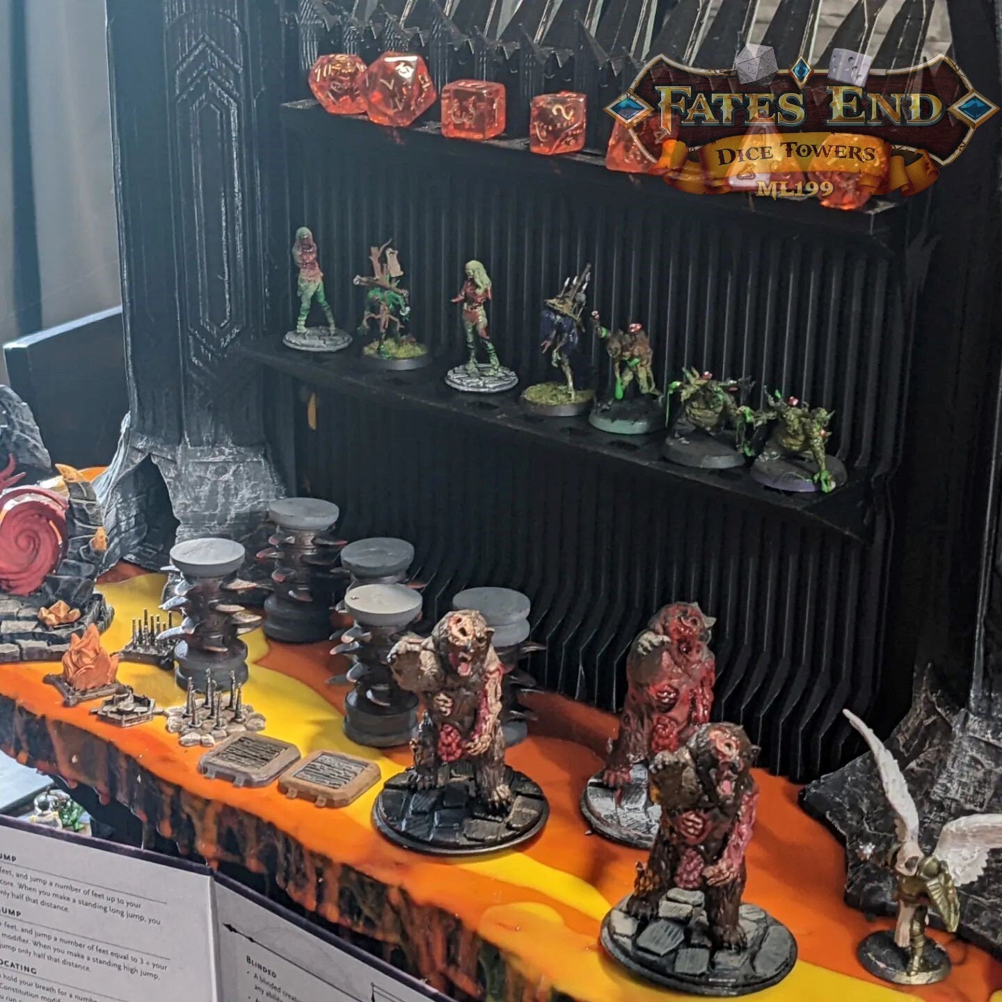 Dungeon Master Screen/Game Master Screen- Necro Lord Lich -Fate's End Collection