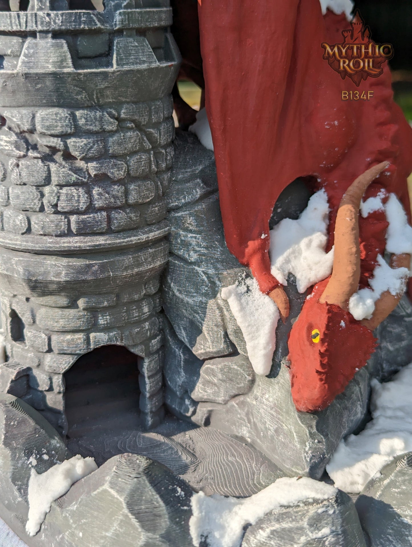 Dragon 3D Printed Dice Tower - Mythic Roll Collection by Unchained Games - Ascend to New Heights with your Rolls!