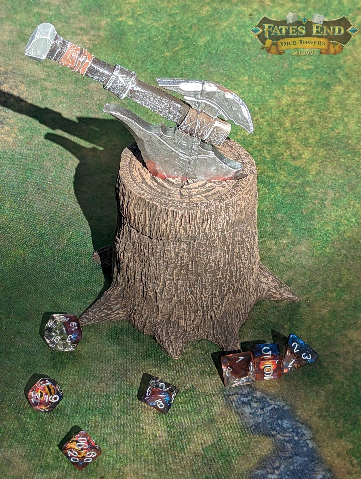 Barbarian Axe 3D Printed Dice Jail | Dice Vault | D20 Storage Box | DnD Player Gift - Wield Your Dice with the Barbarian's Power!