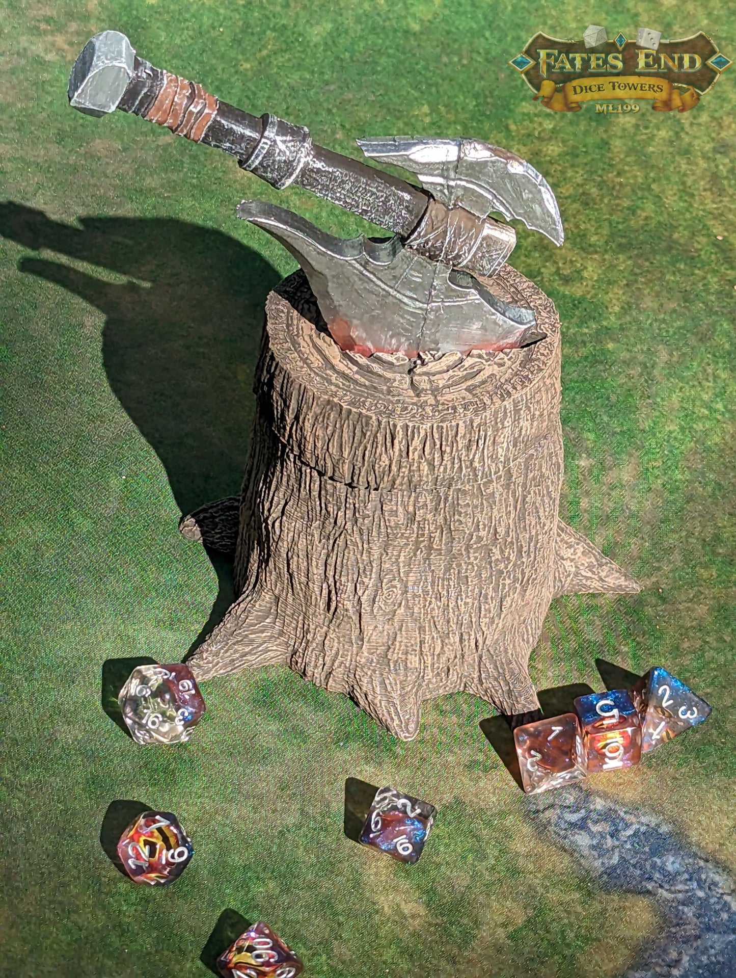 Barbarian Axe 3D Printed Dice Jail | Dice Vault | D20 Storage Box | DnD Player Gift - Wield Your Dice with the Barbarian's Power!
