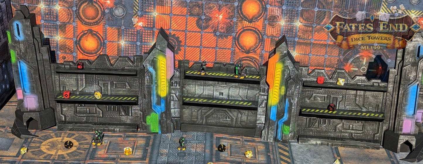 Dungeon Master Screen/Game Master Screen- Cyberpunk/SciFi/Alien-Fate's End Collection