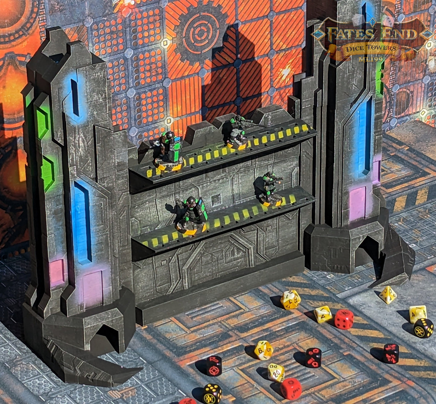 Dungeon Master Screen/Game Master Screen- Cyberpunk/SciFi/Alien-Fate's End Collection