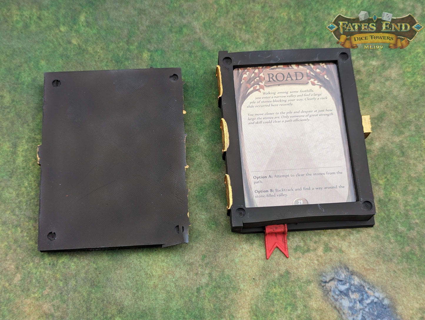 Magic Tome 3D Printed Deck Holder and Card Storage | RPG Dice Vault | D20 Box | Player Gift - Embracing Magic!