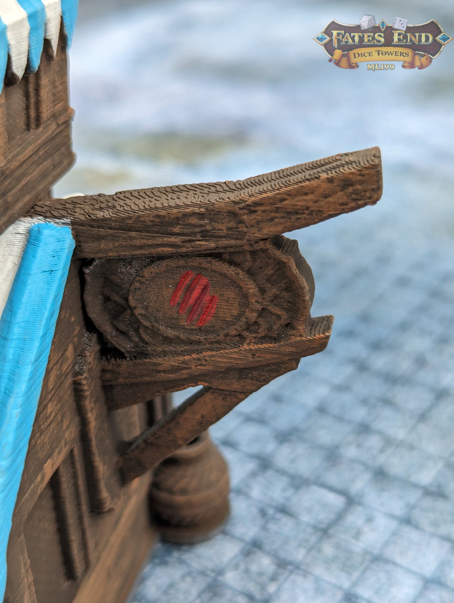 Catfolk-Tabaxi 3D Printed Dice Tower - Fate's End Collection - Pounce on Destiny with Feline Grace and Mystery.