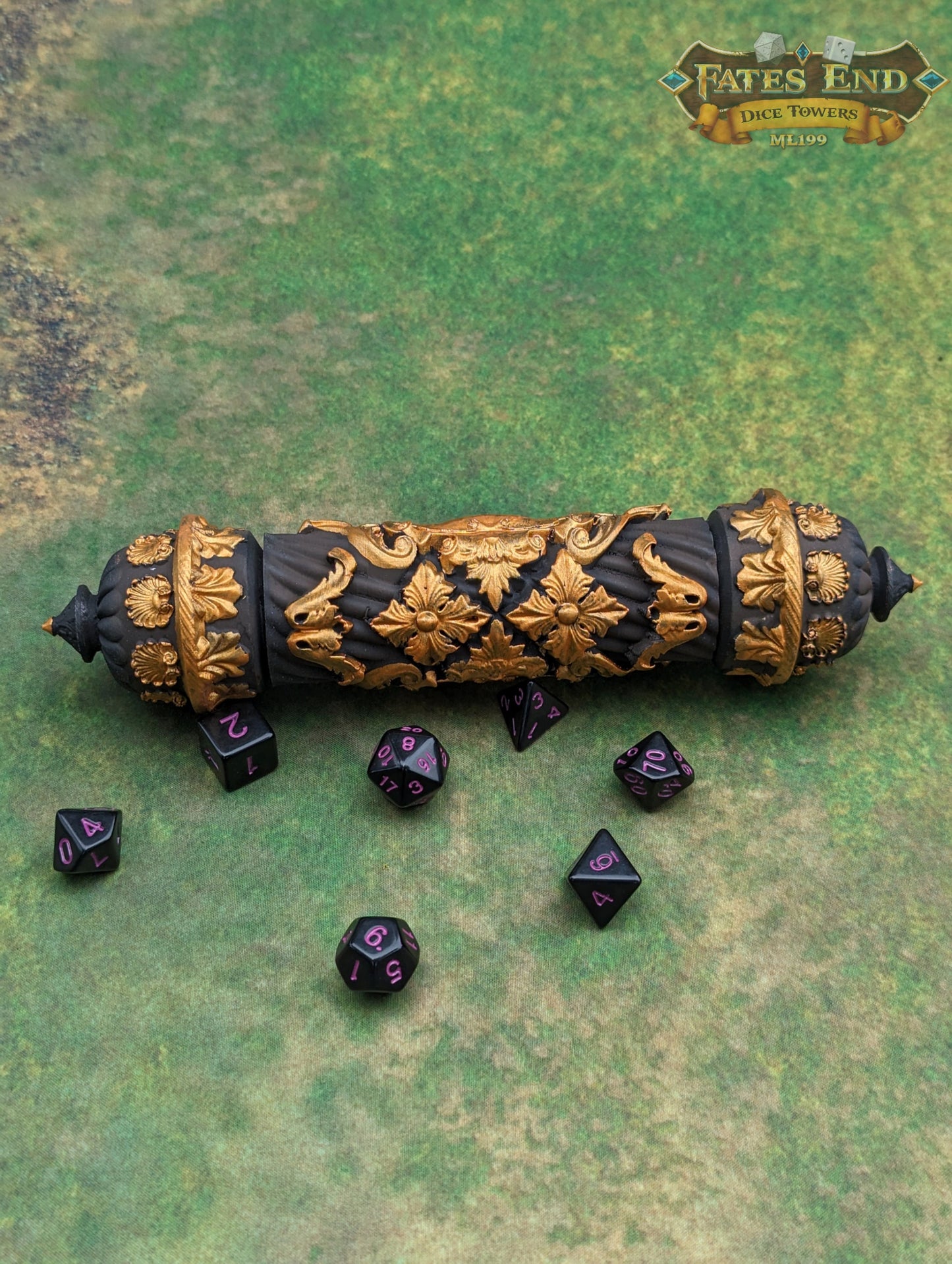 Scroll Case 3D Printed Dice Jail | RPG Dice Vault | D20 Storage Box | Player Gift - Fate's End Furhaven Collection - Enchanting secrets!