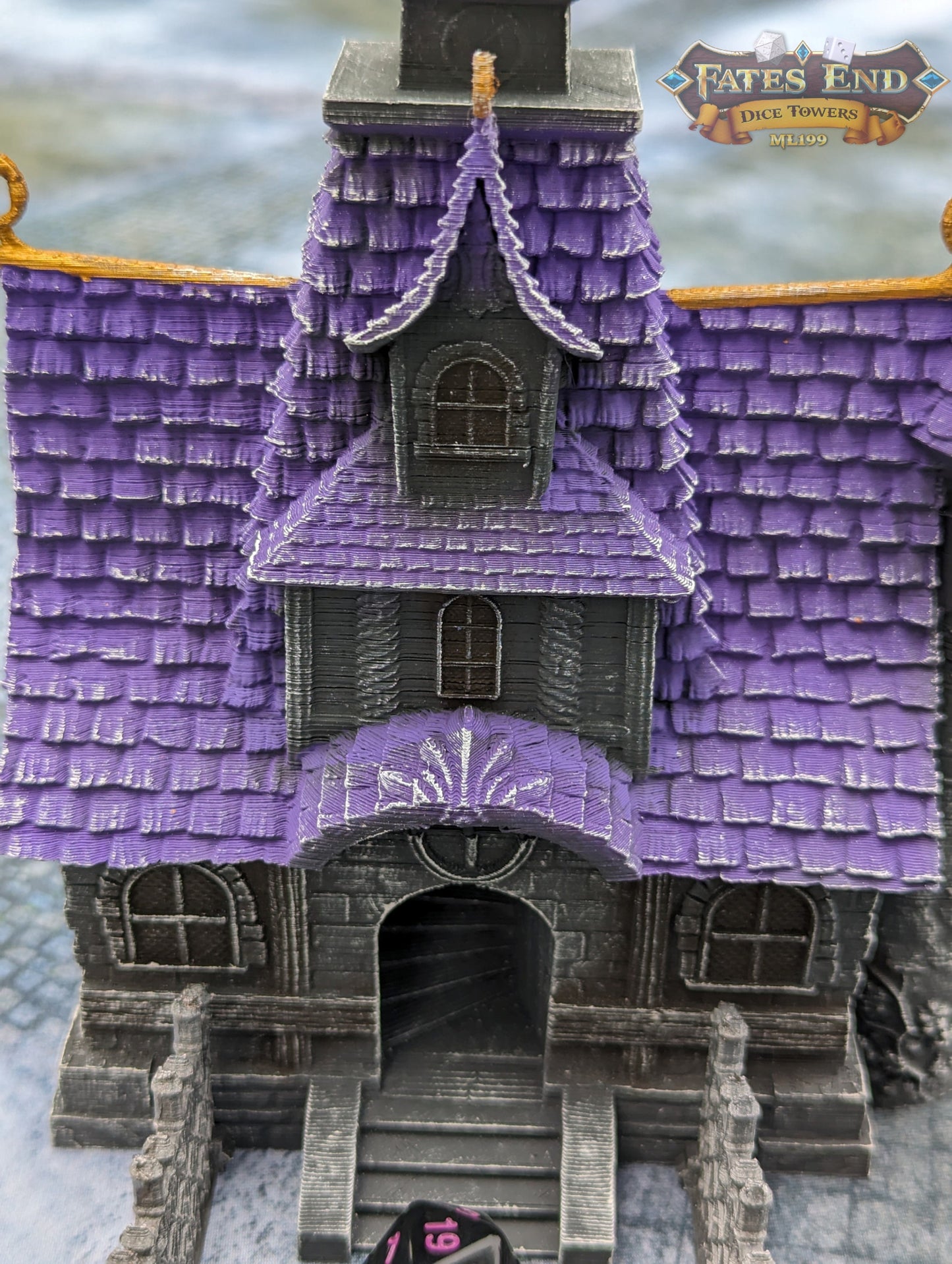 Orphanage Schoolhouse 3D Printed Dice Tower - Fate's End Furhaven Collection - Journey Back to a Time of Old Tales and Whispered Legends!