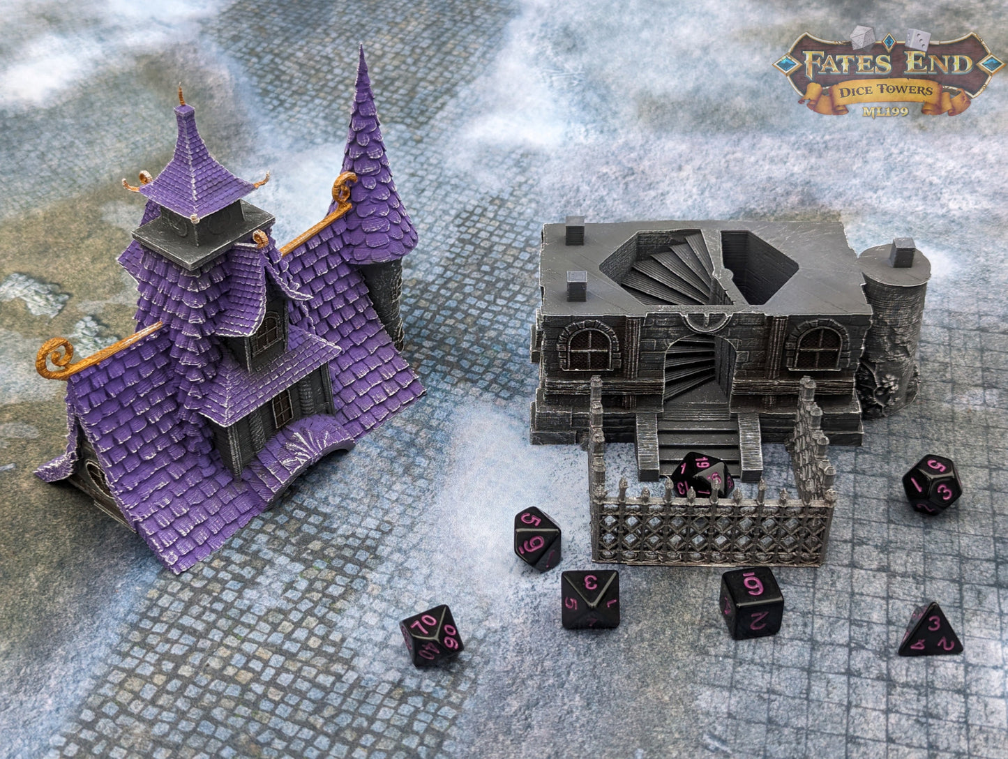 Orphanage Schoolhouse 3D Printed Dice Tower - Fate's End Furhaven Collection - Journey Back to a Time of Old Tales and Whispered Legends!