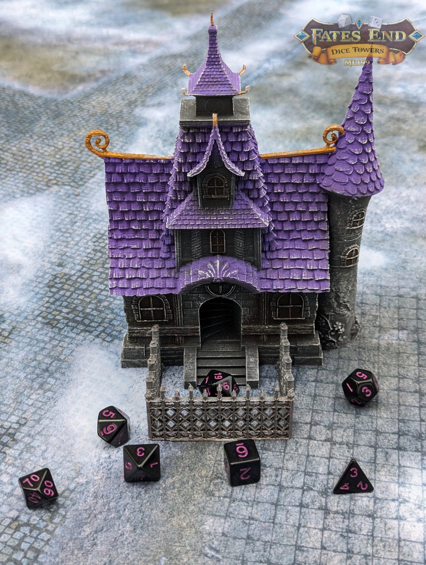 Orphanage Schoolhouse 3D Printed Dice Tower - Fate's End Furhaven Collection - Journey Back to a Time of Old Tales and Whispered Legends!