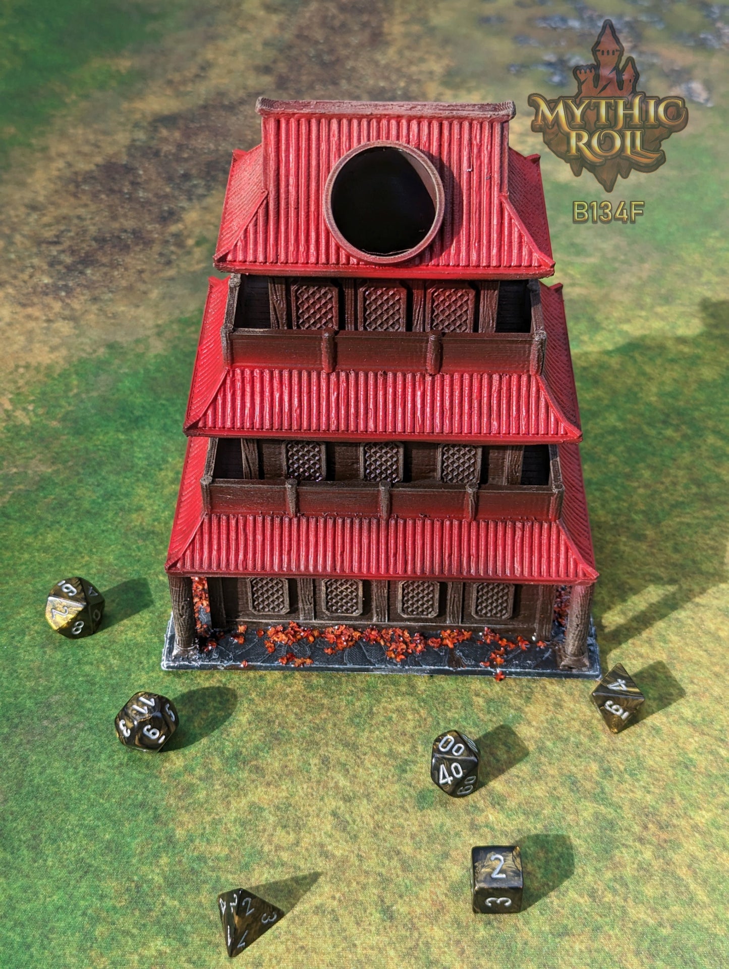 Shizuka Samurai Dice Tower - Mythic Roll by Unchained Games - Restore Honor in your journey!