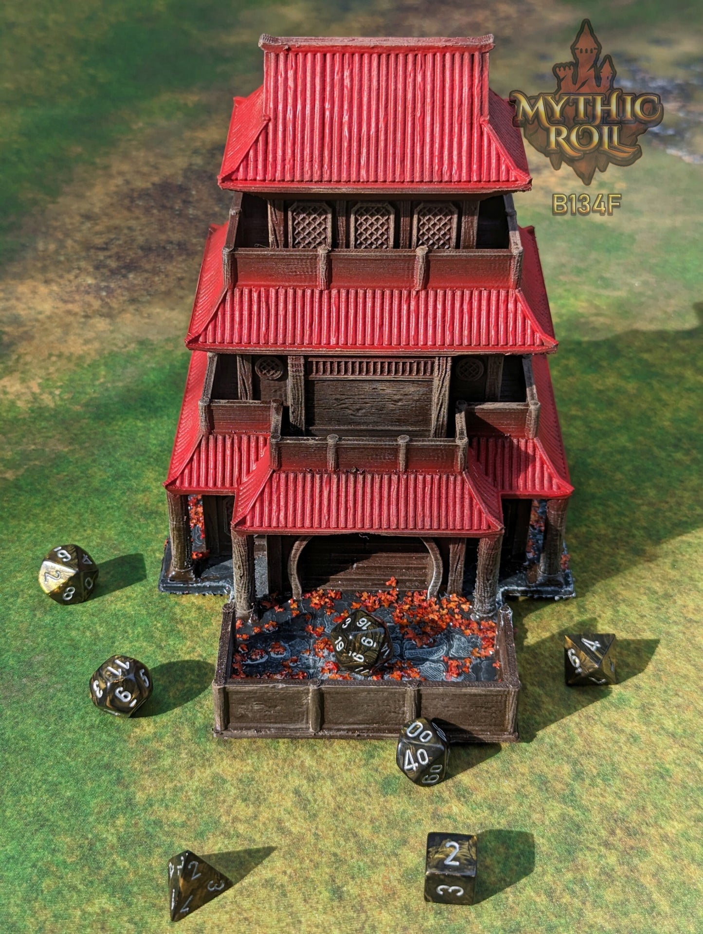 Shizuka Samurai Dice Tower - Mythic Roll by Unchained Games - Restore Honor in your journey!