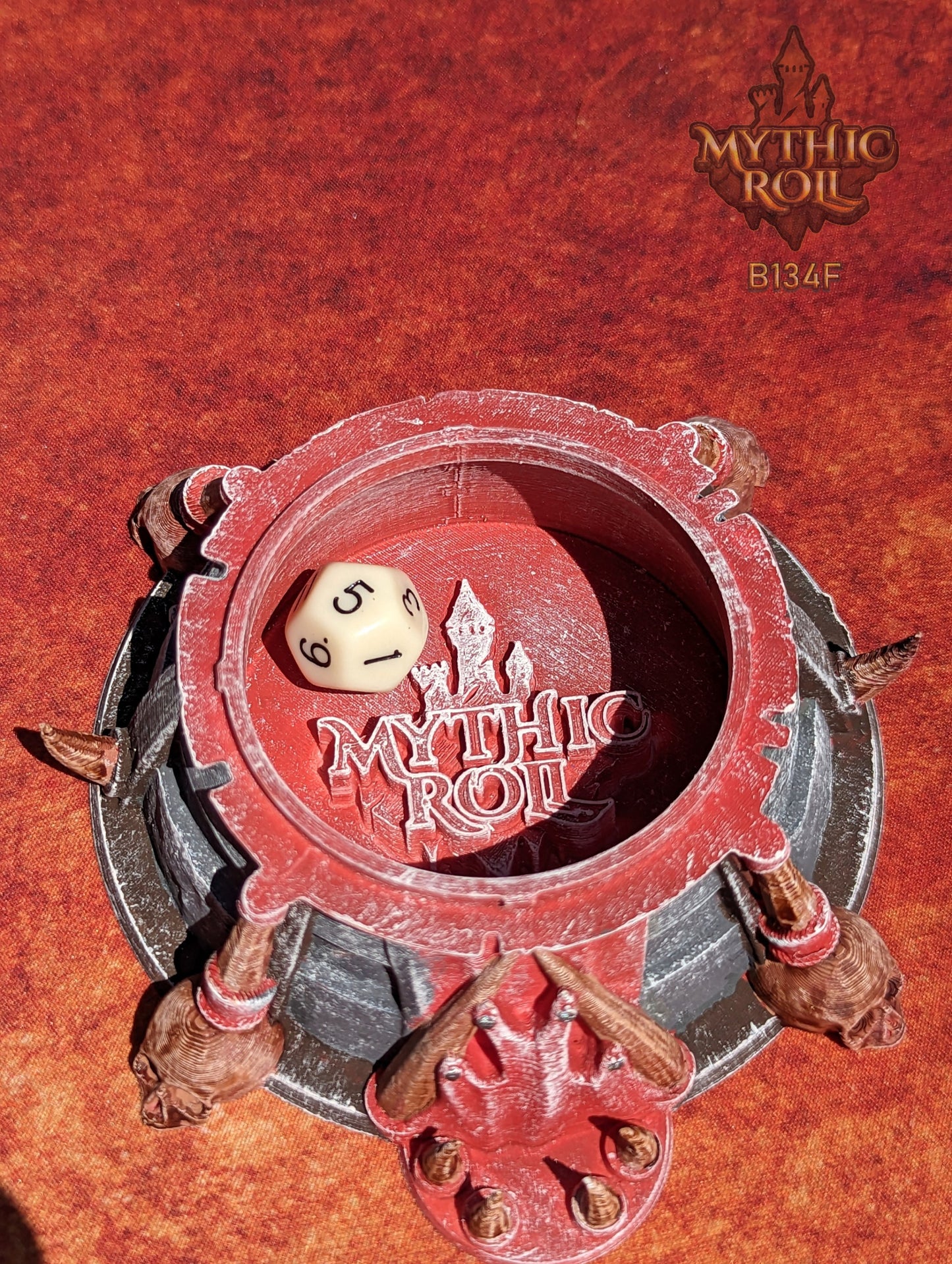 Barbarian Class 3D Printed Dice Jail | Mythic Roll by Unchained Games | DnD Player Gift | D20 Dice Vault | - Unleash the fury!