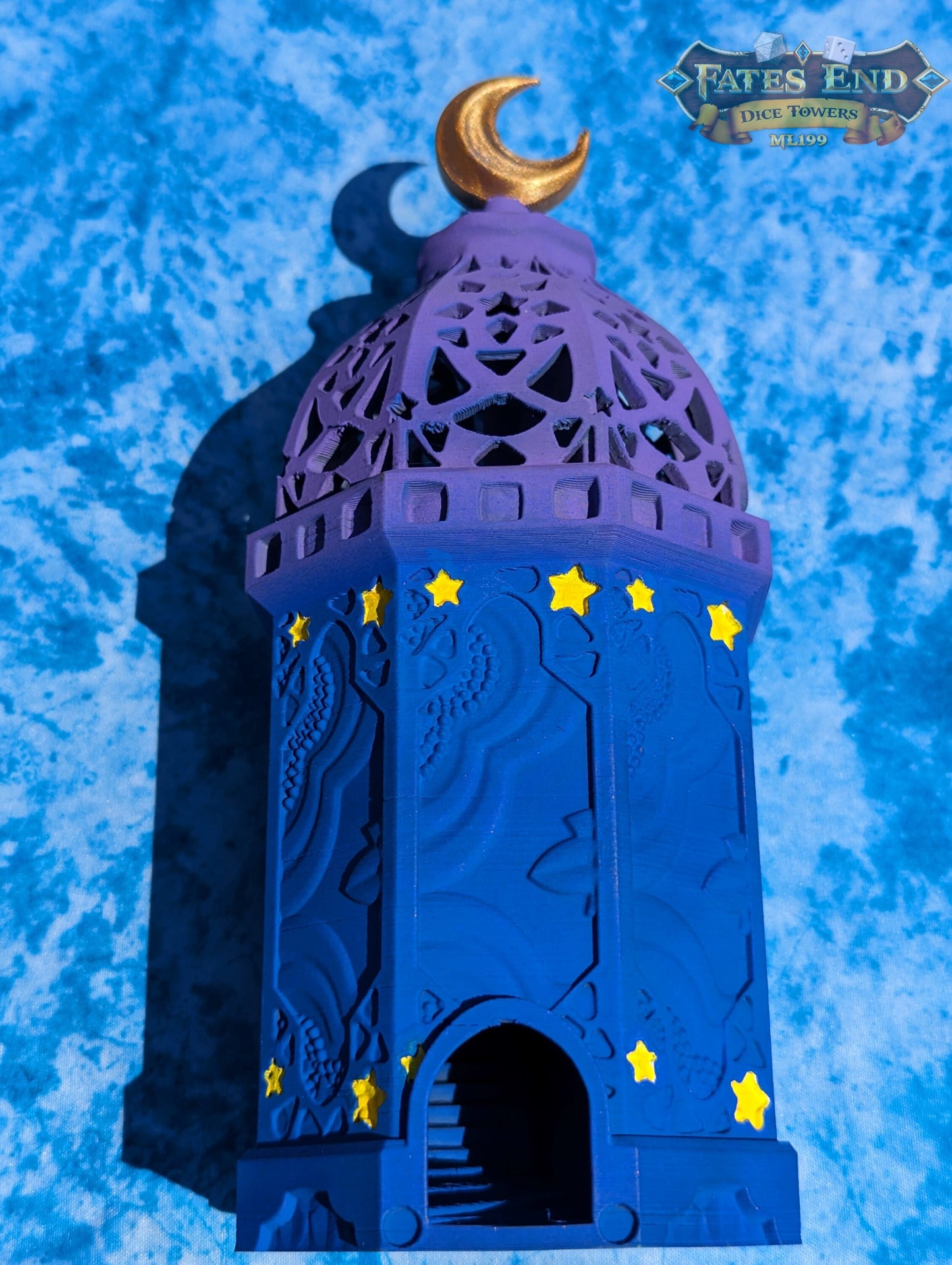 Lantern 3D Printed Dice Tower - Fate's End Furhaven Collection - Illuminate Your Destiny!