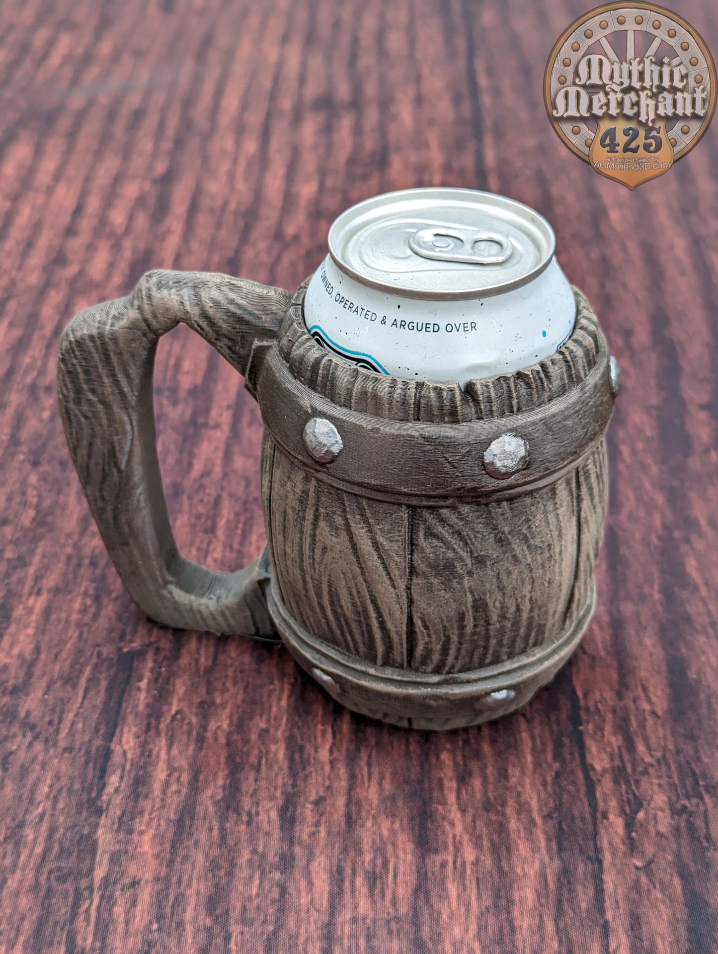 Tavern Style 3D Printed Can Holder- Mythic Mugs Collection by Ars Moriendi 3D- Quench Your Thirst for Adventure!