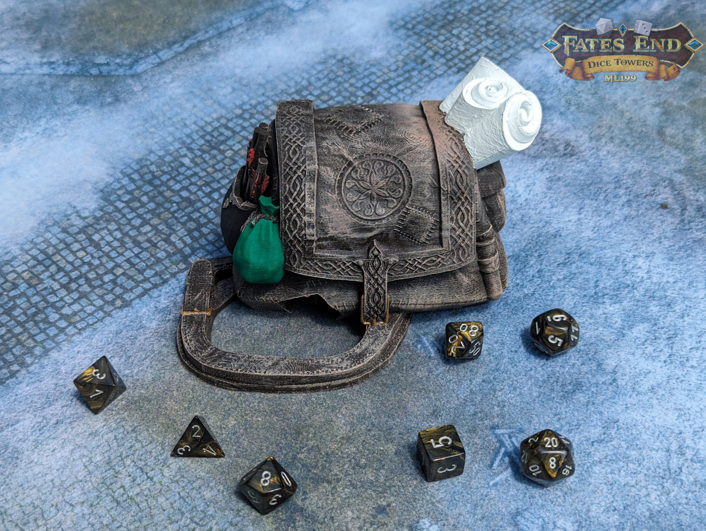 Rogue Pack 3D Printed Dice Tower - Fate's End Collection - Become a Shadow in the Night!
