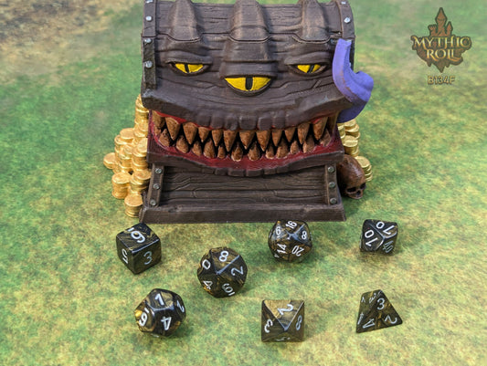 Mimic 3D Printed Dice Jail | RPG Dice Vault | D20 Storage Box | Player Gift - Beware the Mimic Dice Jail: Where Chance and Mystery Converge!