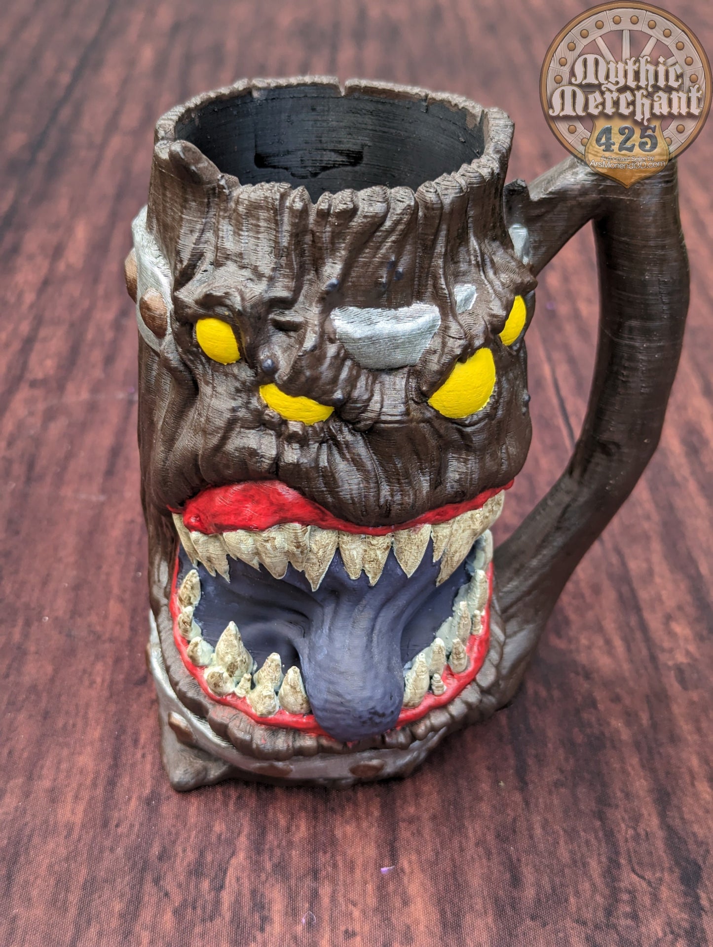 Mimic 3D Printed Can Holder- Mythic Mugs Collection by Ars Moriendi 3D- Beware the Jaws of the Mimic!