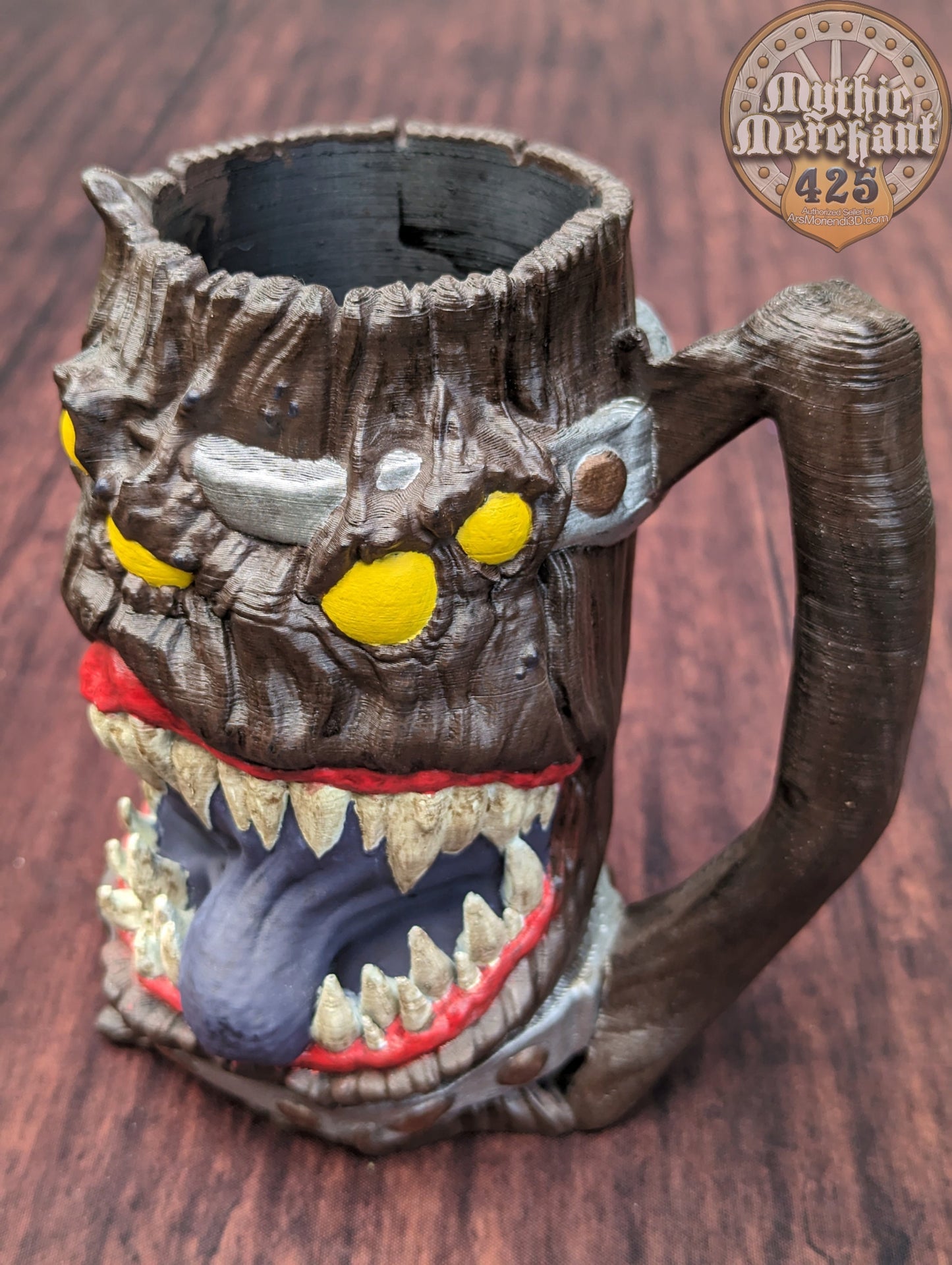 Mimic 3D Printed Can Holder- Mythic Mugs Collection by Ars Moriendi 3D- Beware the Jaws of the Mimic!