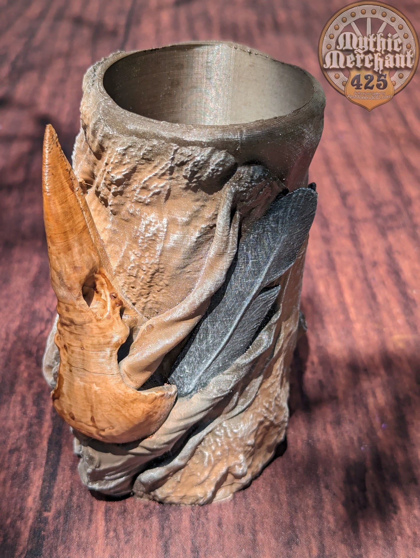 Druid Class 3D Printed Mythic Mug Stein Dice Vault | Tabletop RPG Gaming Cosplay - Dungeons and Dragon DnD D&D Wargaming | Drink Koozie