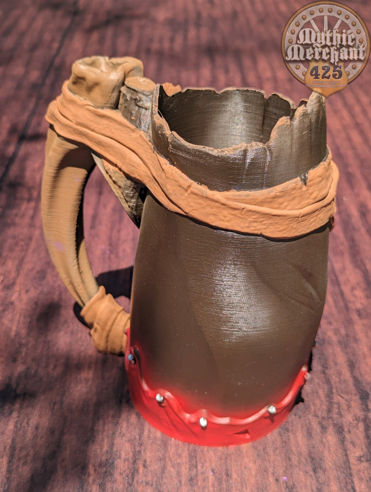 Barbarian 3D Printed Koozie & Can Holder | Custom Stein | RPG Dice Jail | D20 Dice Vault | Mythic Mugs by Ars Moriendi 3D- Unleash Fury!!!