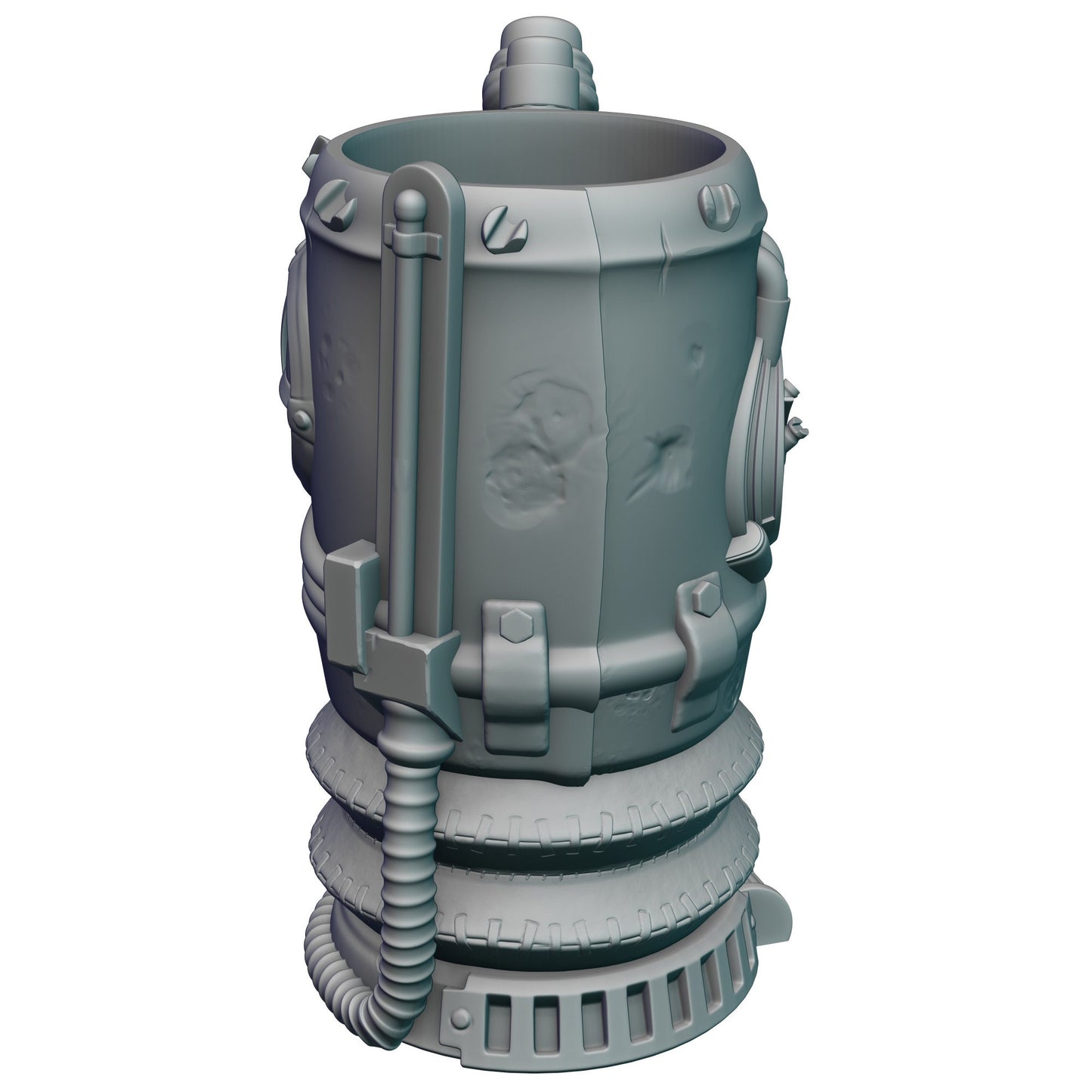 Gadgeteer Steampunk 3D Printed Can Holder | Drink Koozie | Mythic Mugs Collection by Ars Moriendi 3D- Embrace the World of Steampunk!