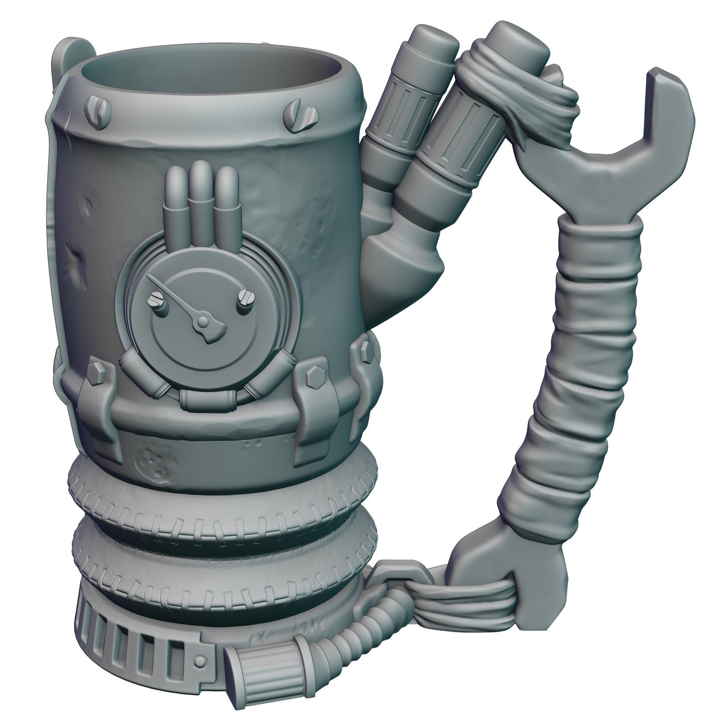 Gadgeteer Steampunk 3D Printed Can Holder | Drink Koozie | Mythic Mugs Collection by Ars Moriendi 3D- Embrace the World of Steampunk!