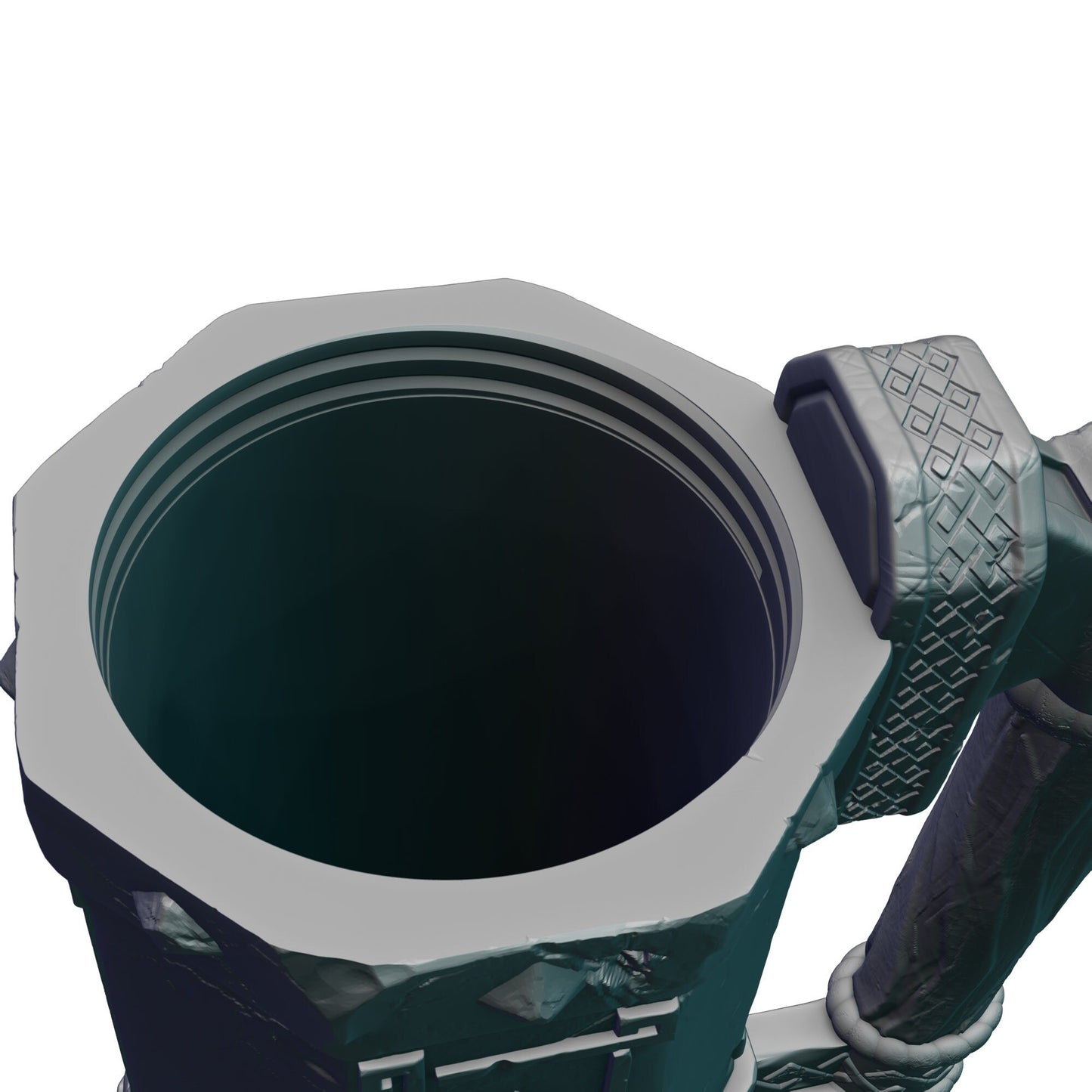 Dwarven 3D Printed Mythic Mug Drink Koozie | Dwarf Dice Vault | Mug Stein | Tabletop RPG Gaming Cosplay - Dungeons and Dragon DnD Wargaming