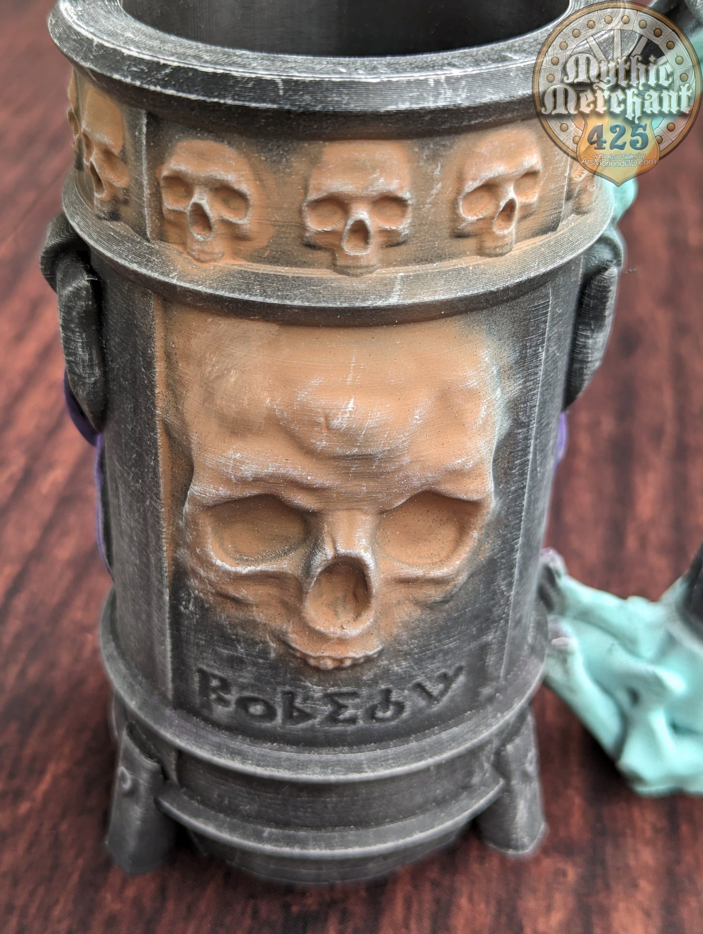 Necromancer 3D Printed Can Holder- Mythic Mugs Collection by Ars Moriendi 3D- Embrace the Dark Arts!