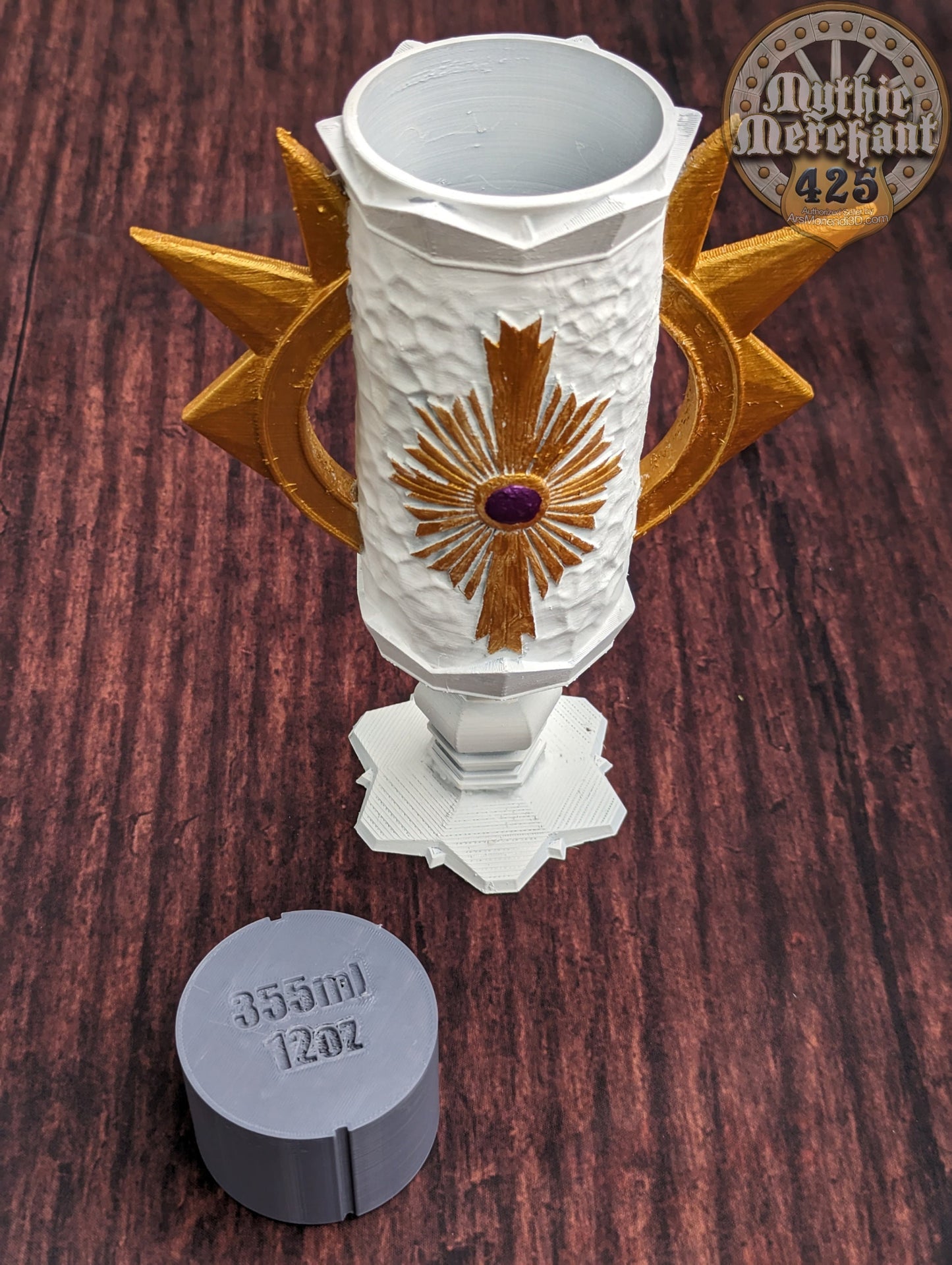 Paladin 3D Printed Can Holder- Mythic Mugs Collection by Ars Moriendi 3D- Embrace Virtue and Valor!