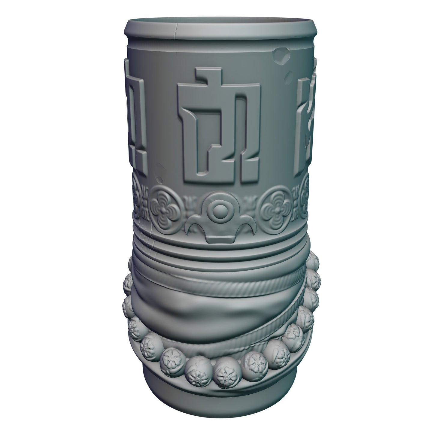 Monk 3D Printed Can Holder- Mythic Mugs Collection by Ars Moriendi 3D- Embrace the Tranquility!