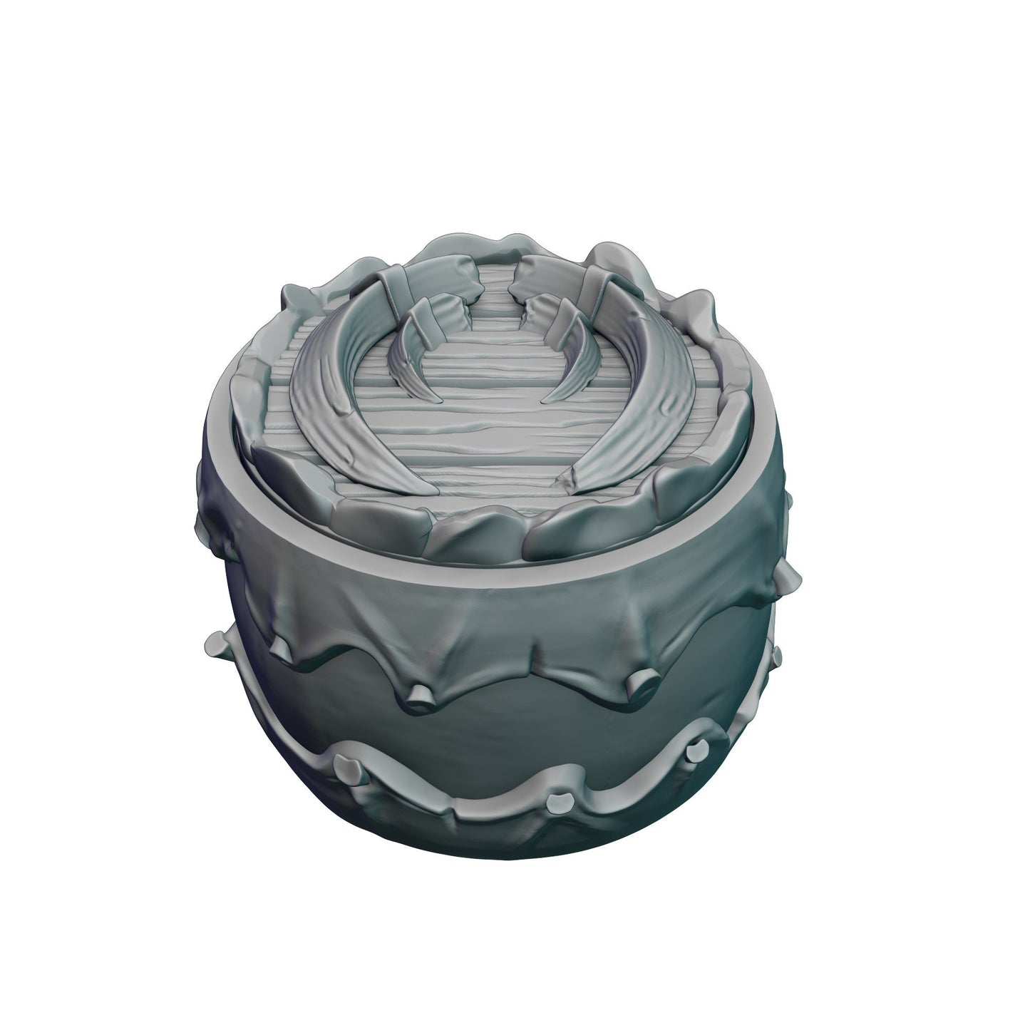 Barbarian 3D Printed D20 Dice Vault | Table Coaster & Dice Jail | DnD Player Gift | Mythic Mugs by Ars Moriendi 3D - Unleash the fury!