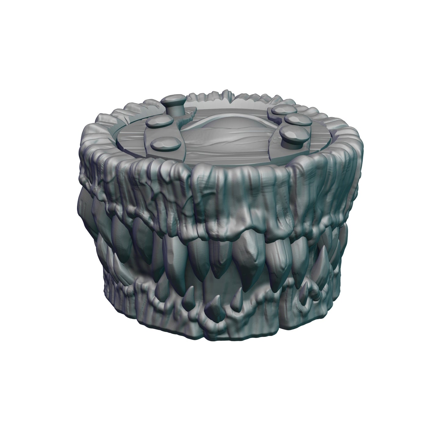 Mimic Monster 3D Printed Dice Jail | Dice Vault | Dice Storage Box | Tabletop Coaster | DnD Player Gift | Mythic Mugs by Ars Moriendi 3D