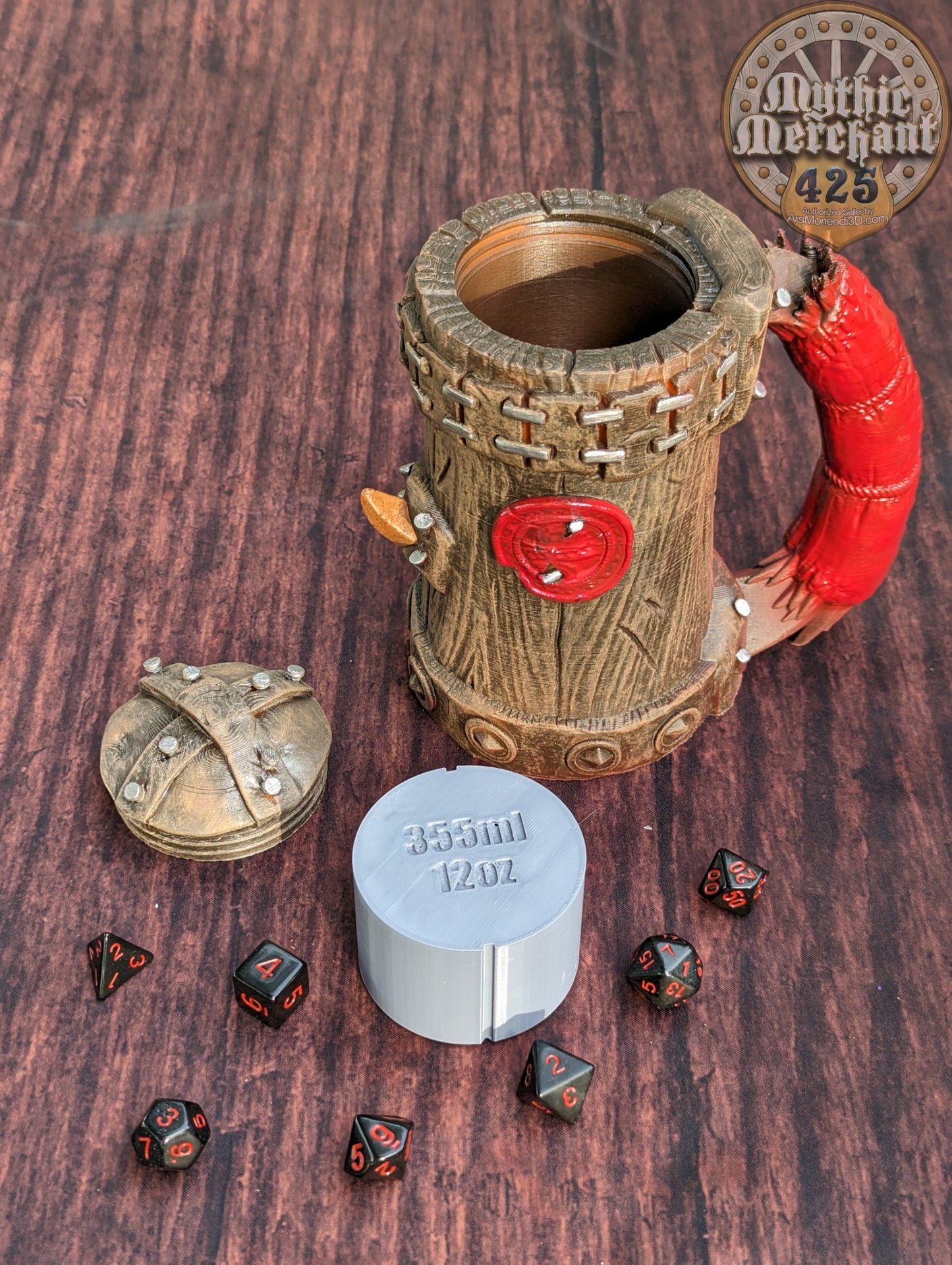 Orc 3D Printed Koozie | DnD Can Holder | RPG Stein | Table Coaster | Mythic Mugs by Ars Moriendi 3D - Embrace the Strength of the Orcs!!!