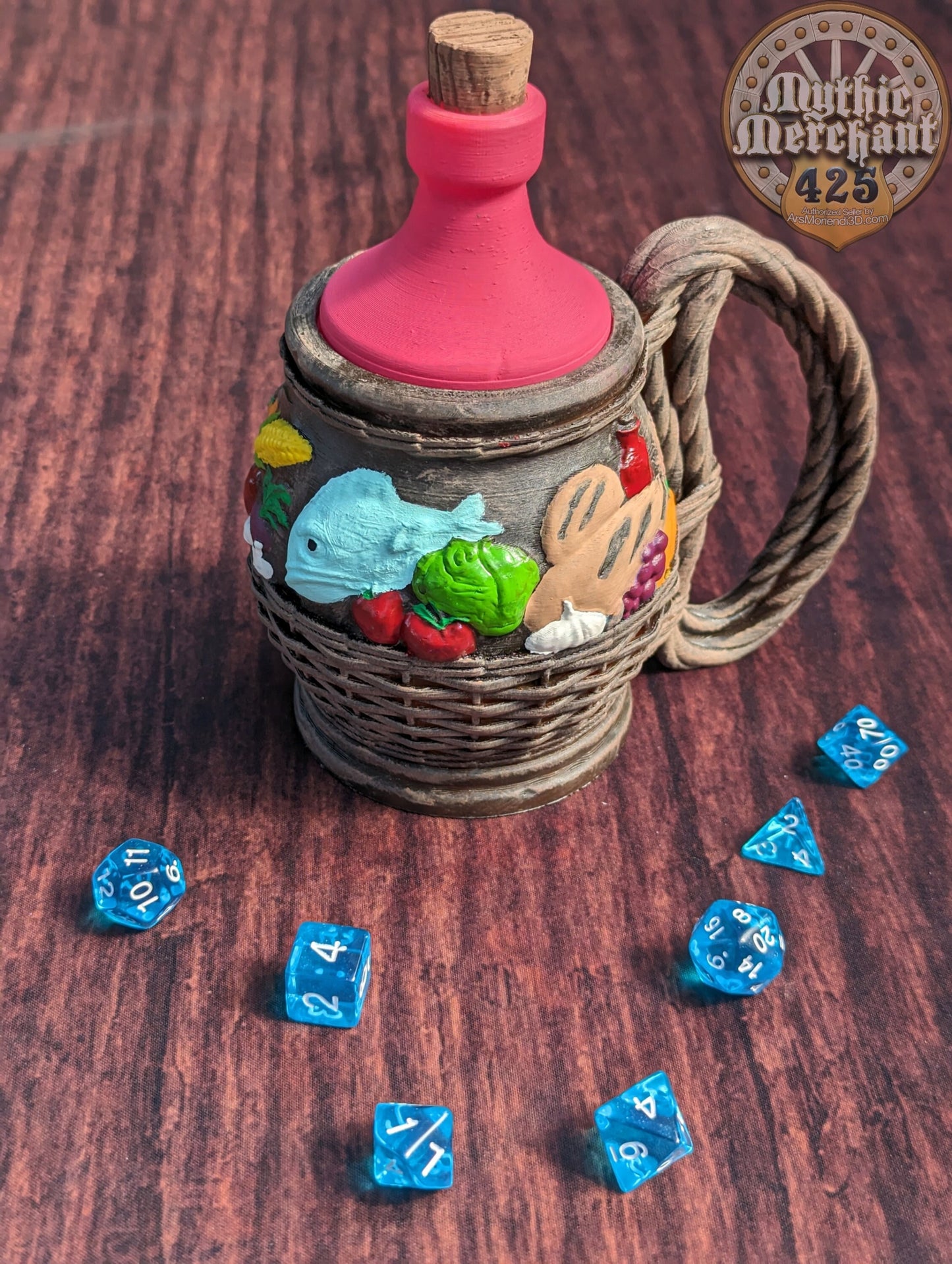 Halfling Hobbit 3D Printed Can Holder- Mythic Mugs Collection by Ars Moriendi 3D- Embark on a Hobbit's Journey!