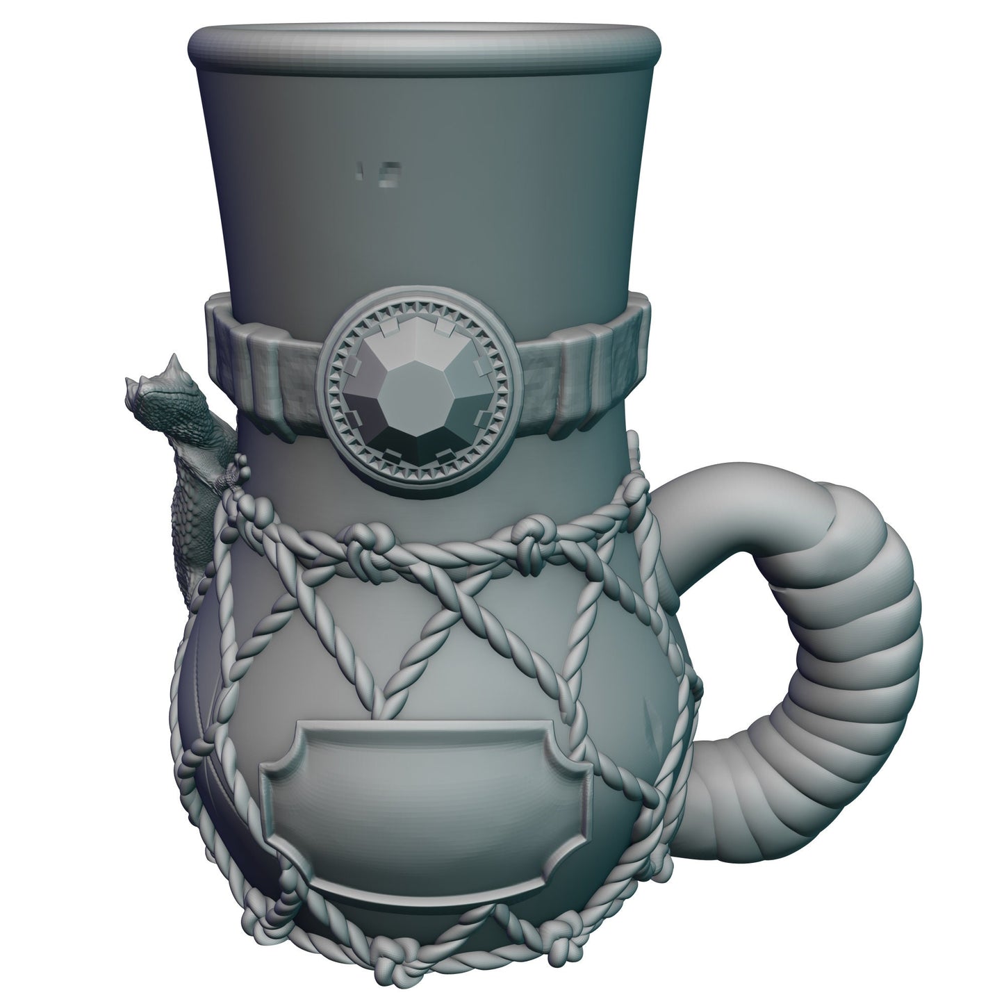 Wizard 3D Printed Mythic Mug Dice Vault & DnD Can Holder- Mythic Mugs- Ars Moriendi 3D - Unlock Arcane Wonders!