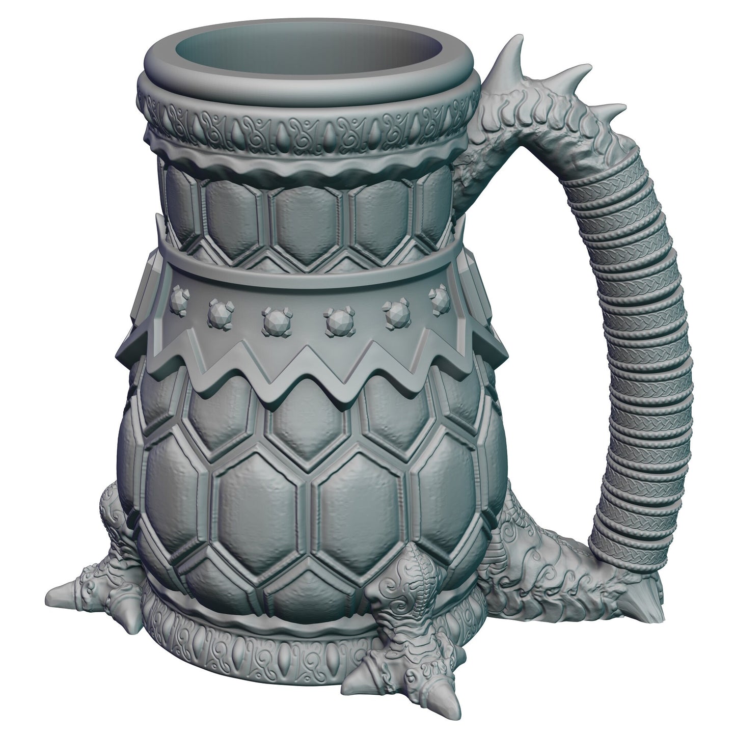 Dragon-Blooded 3D Printed Mythic Mug Stein | Tabletop RPG Gaming Cosplay - Dungeons and Dragon DnD D&D Wargaming | Koozie Can Holder