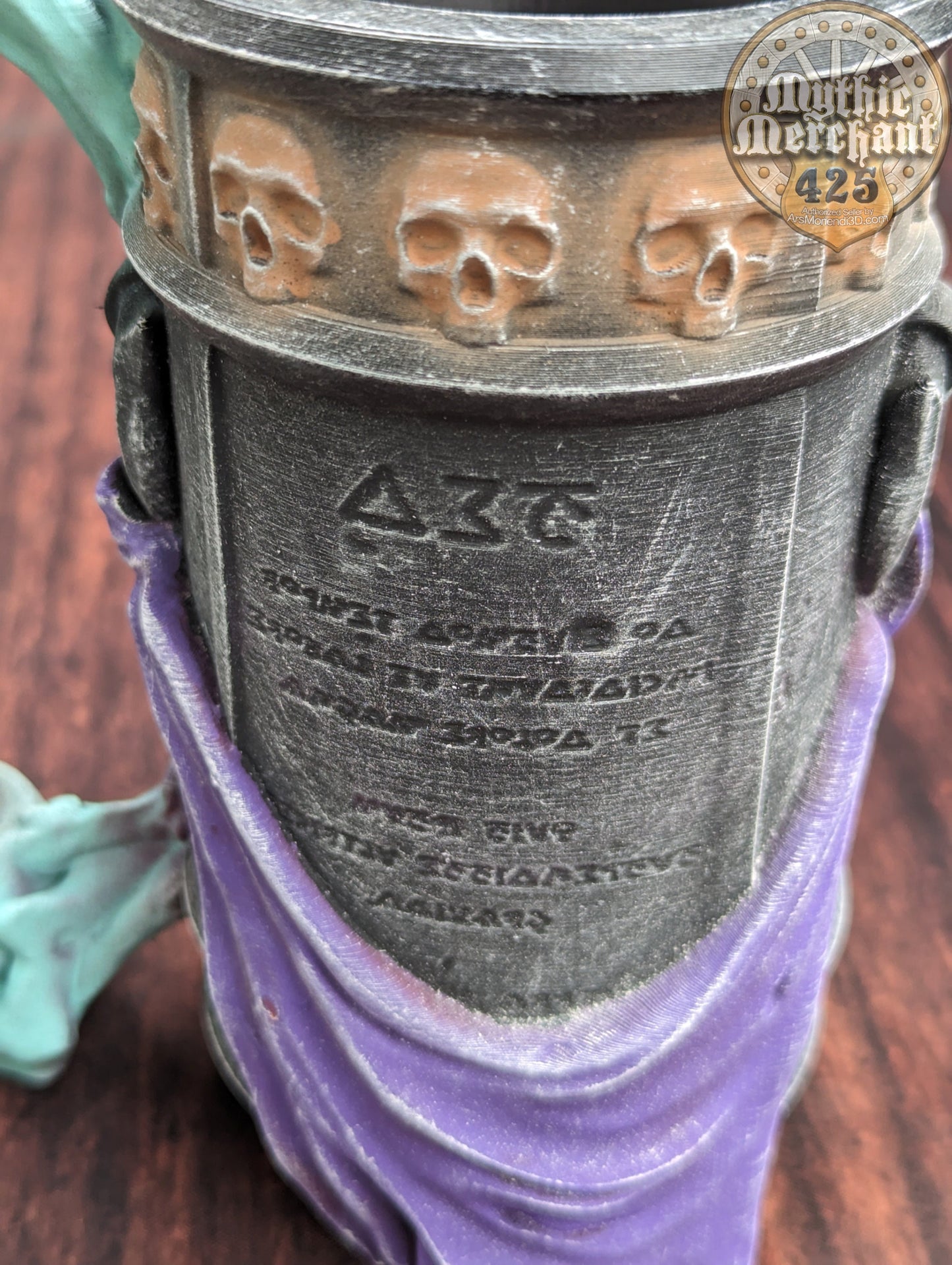 Necromancer 3D Printed Can Holder- Mythic Mugs Collection by Ars Moriendi 3D- Embrace the Dark Arts!