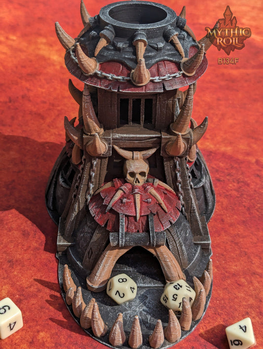 Barbarian Class 3D Printed Dice Tower- Mythic Roll - Unchained Games | Tabletop RPG Gaming Cosplay - Dungeons and Dragon DnD D&D Wargaming