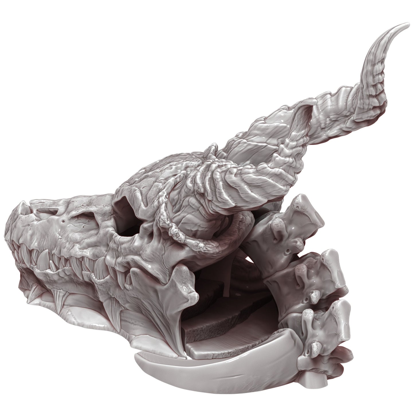 Dragon Skull 3D Printed Dice Tower - Mythic Roll Collection by Unchained Games | Dice Tray | D20 Dice Vault - Unearth Power Within the Skull