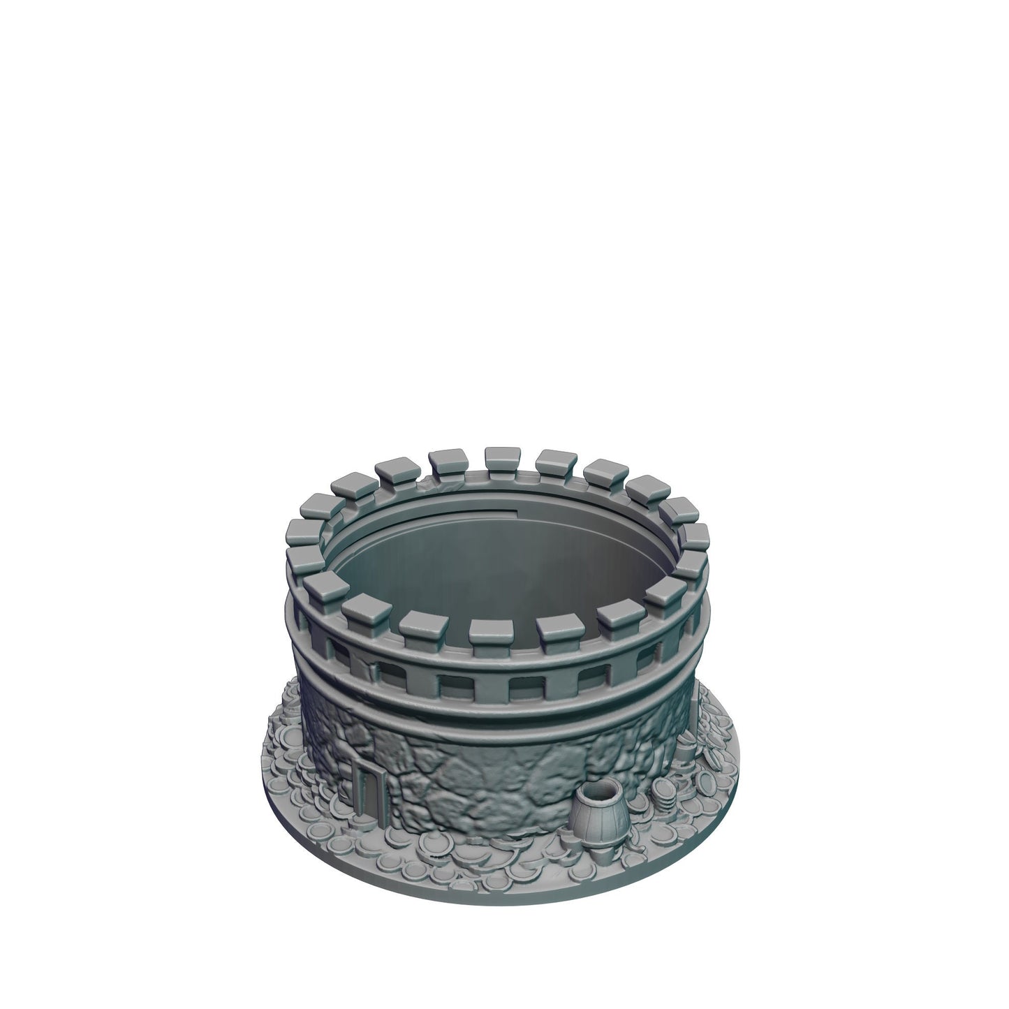 Dungeon Game Master 3D Printed Dice Jail | Dice Vault | Dice Box | Mythic Mugs by Ars Moriendi 3D - The Perfect Dungeon Master Gift!